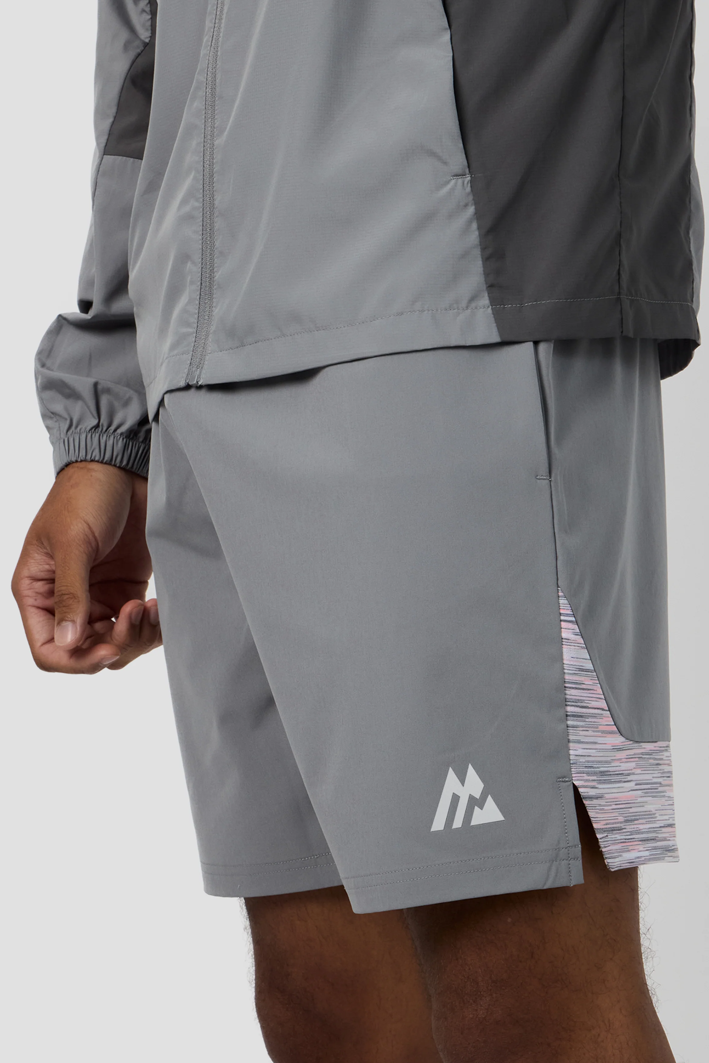 Trail Panel Short - Grey/Pink/White - Image 8