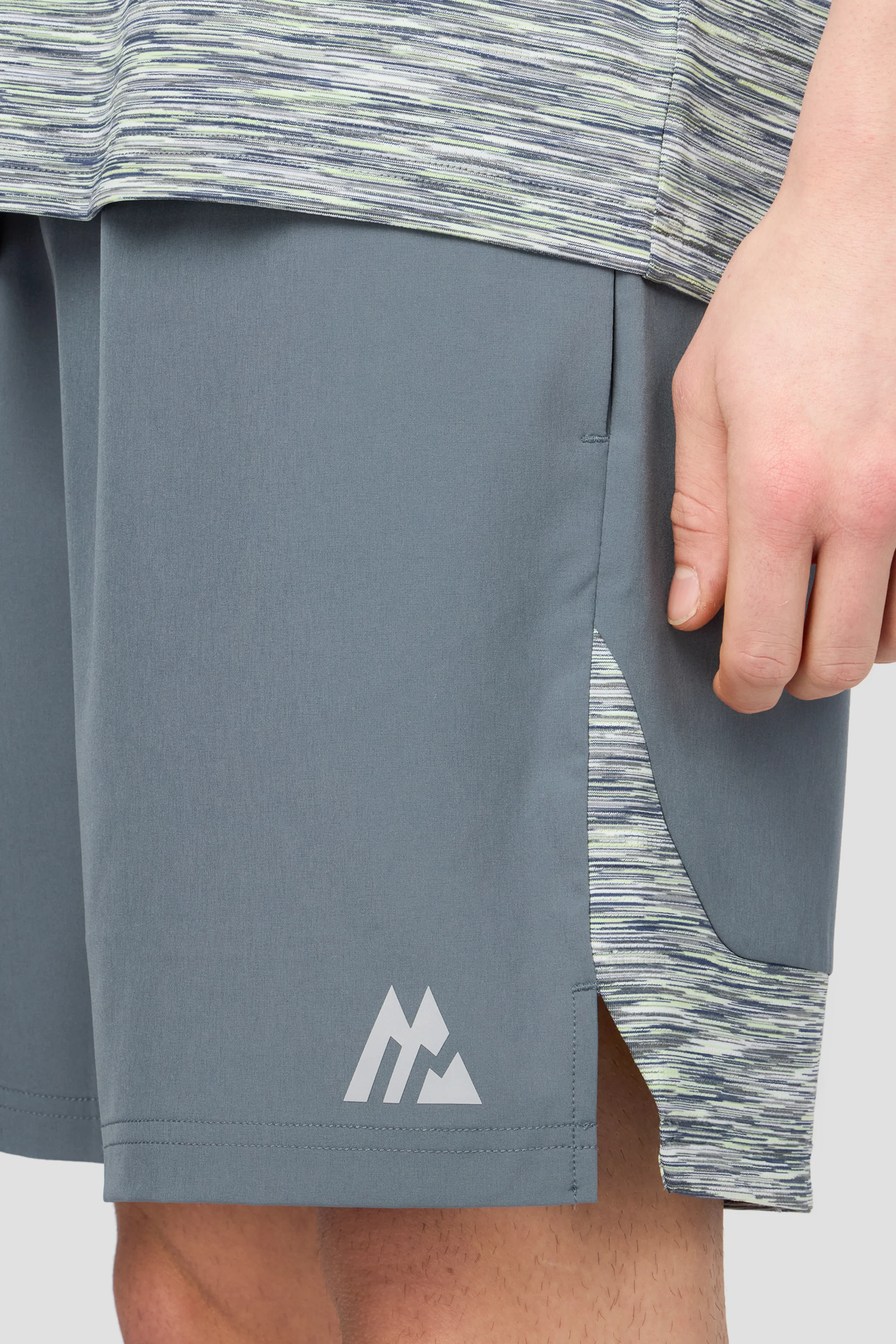 Trail Panel Short - Grey/Green/White - Image 5
