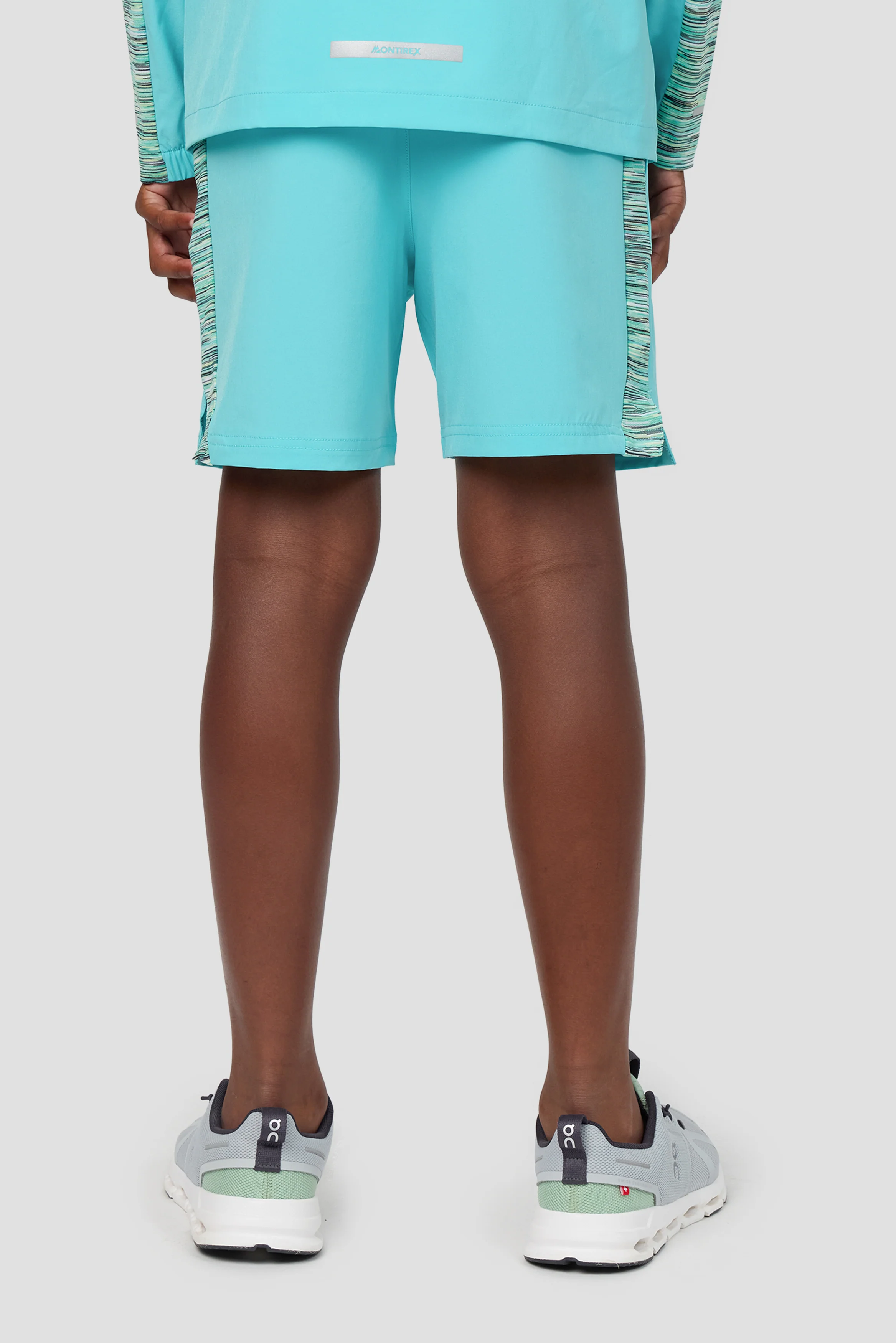 Boys Trail Panel Short - Blue/Teal/Green - Image 4