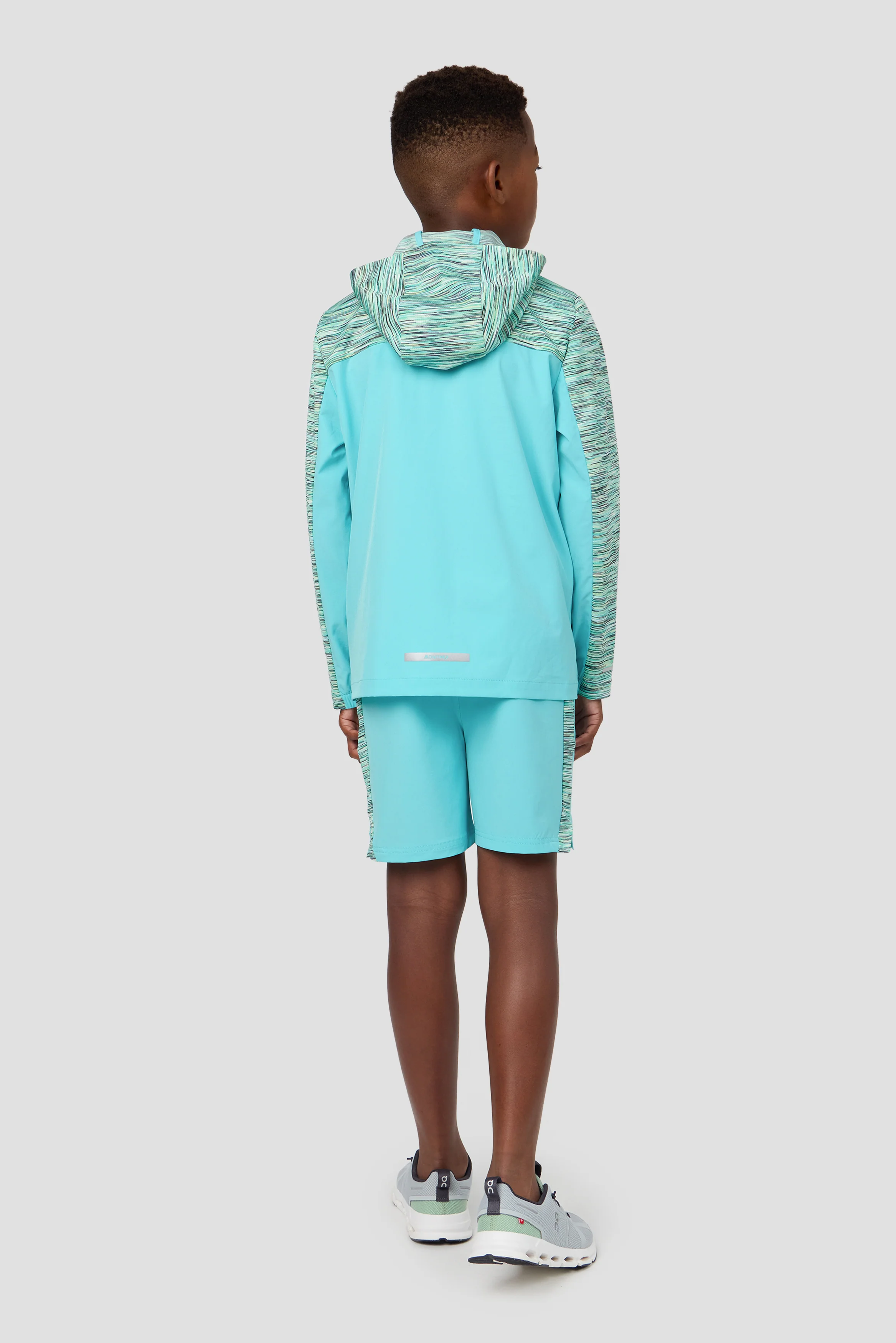 Boys Trail Panel Short - Blue/Teal/Green - Image 6
