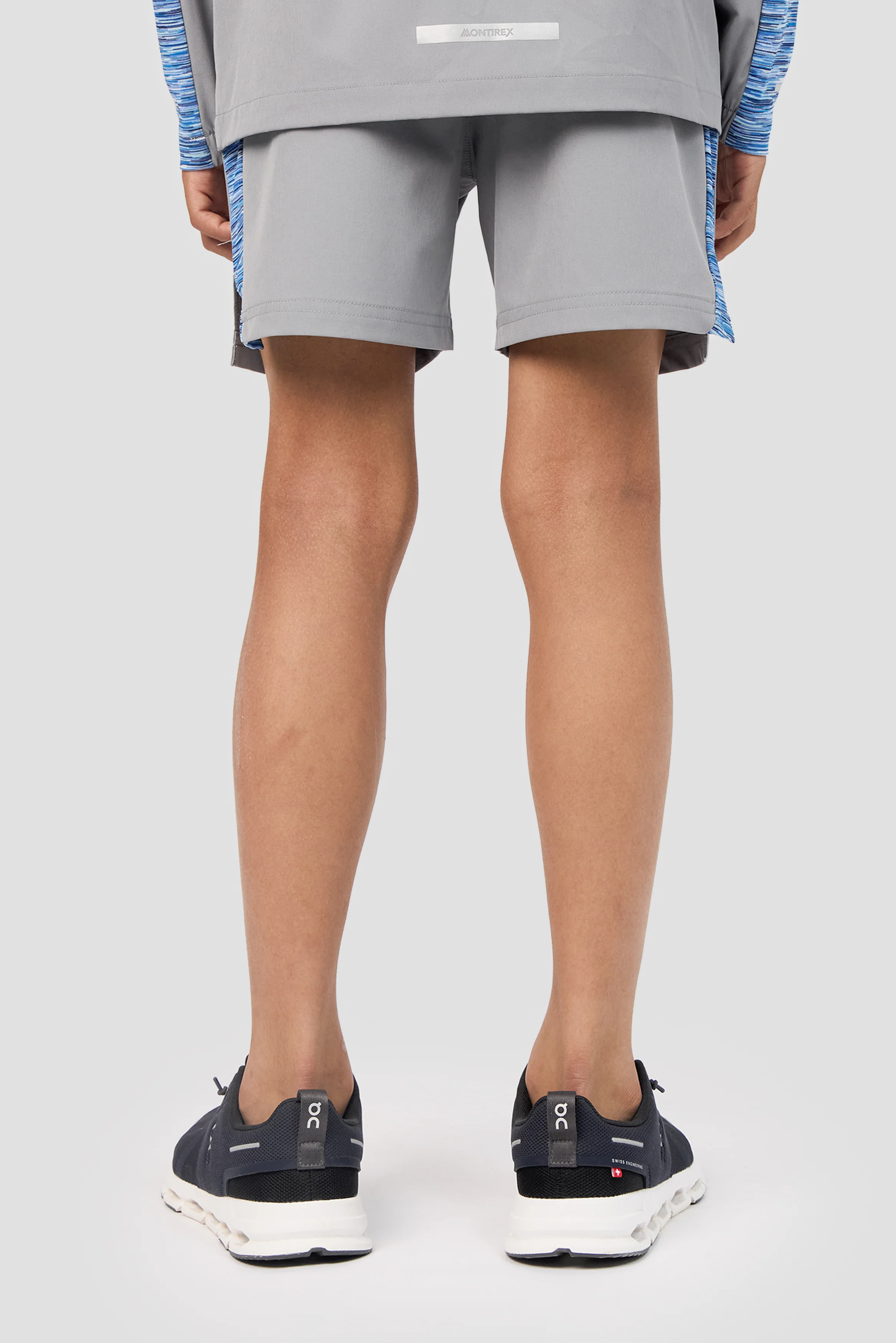 Boys Trail Panel Short - Blue/White - Image 4