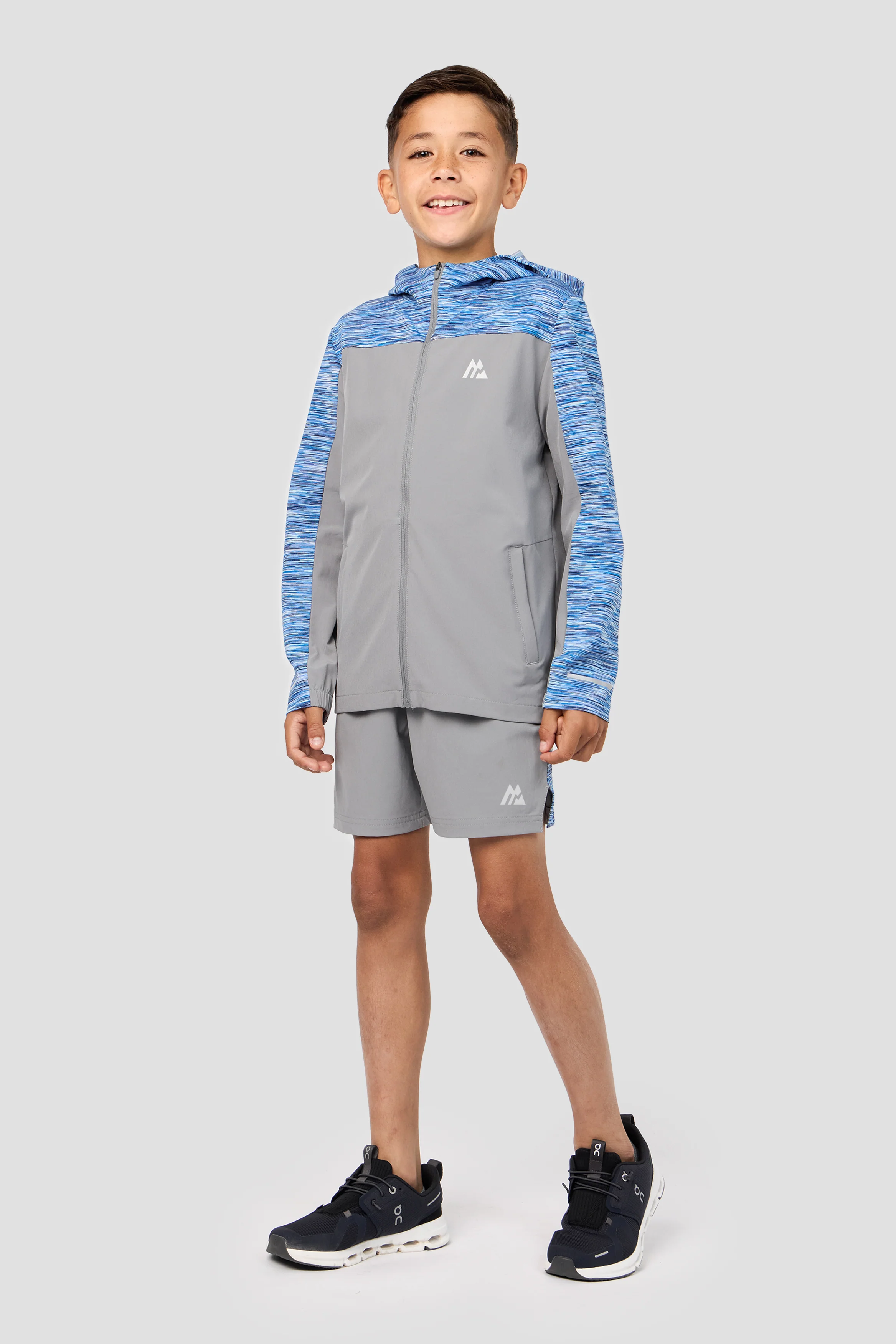 Boys Trail Panel Short - Blue/White - Image 5