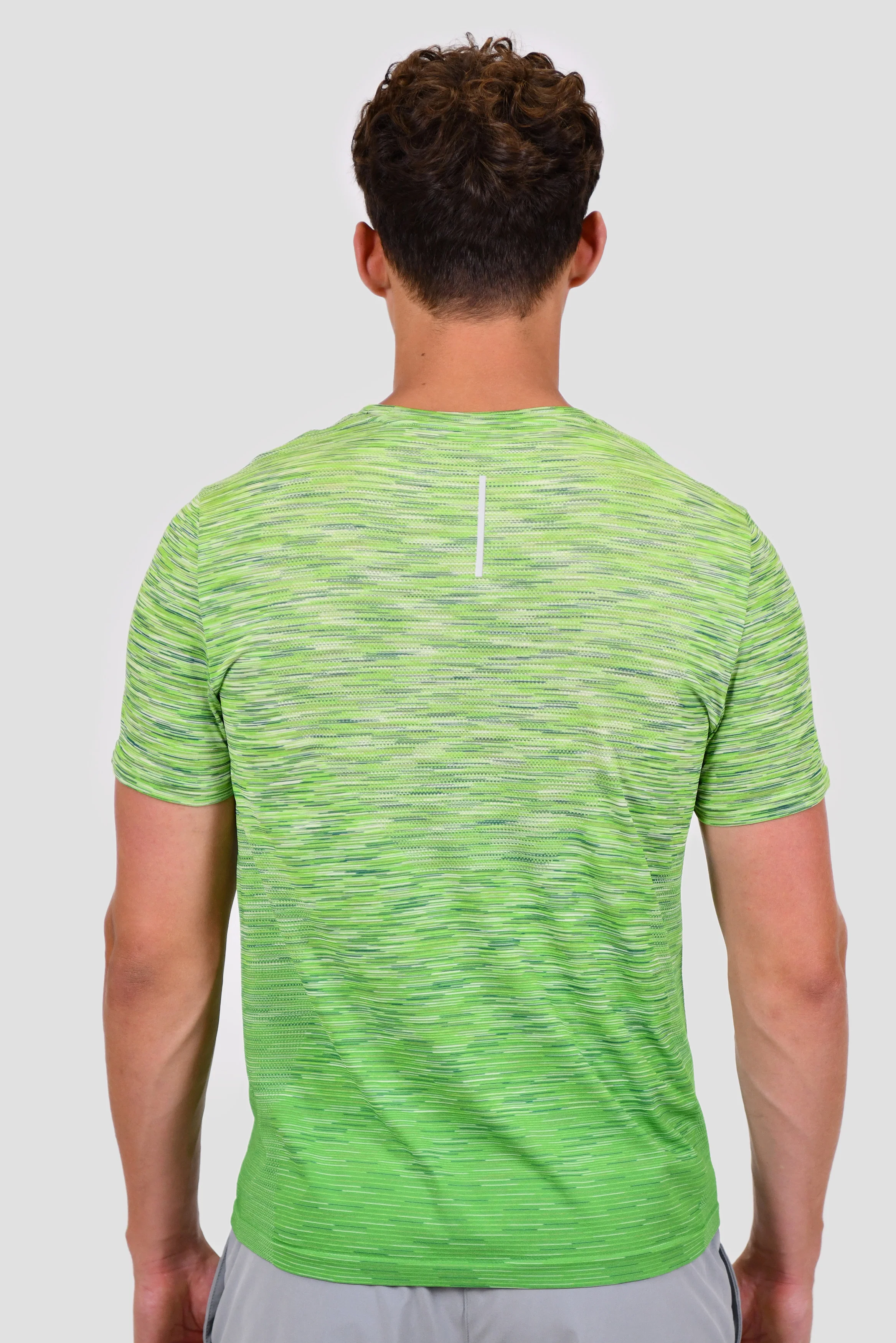 Trail Seamless T-Shirt - Green/Lime - Image 2