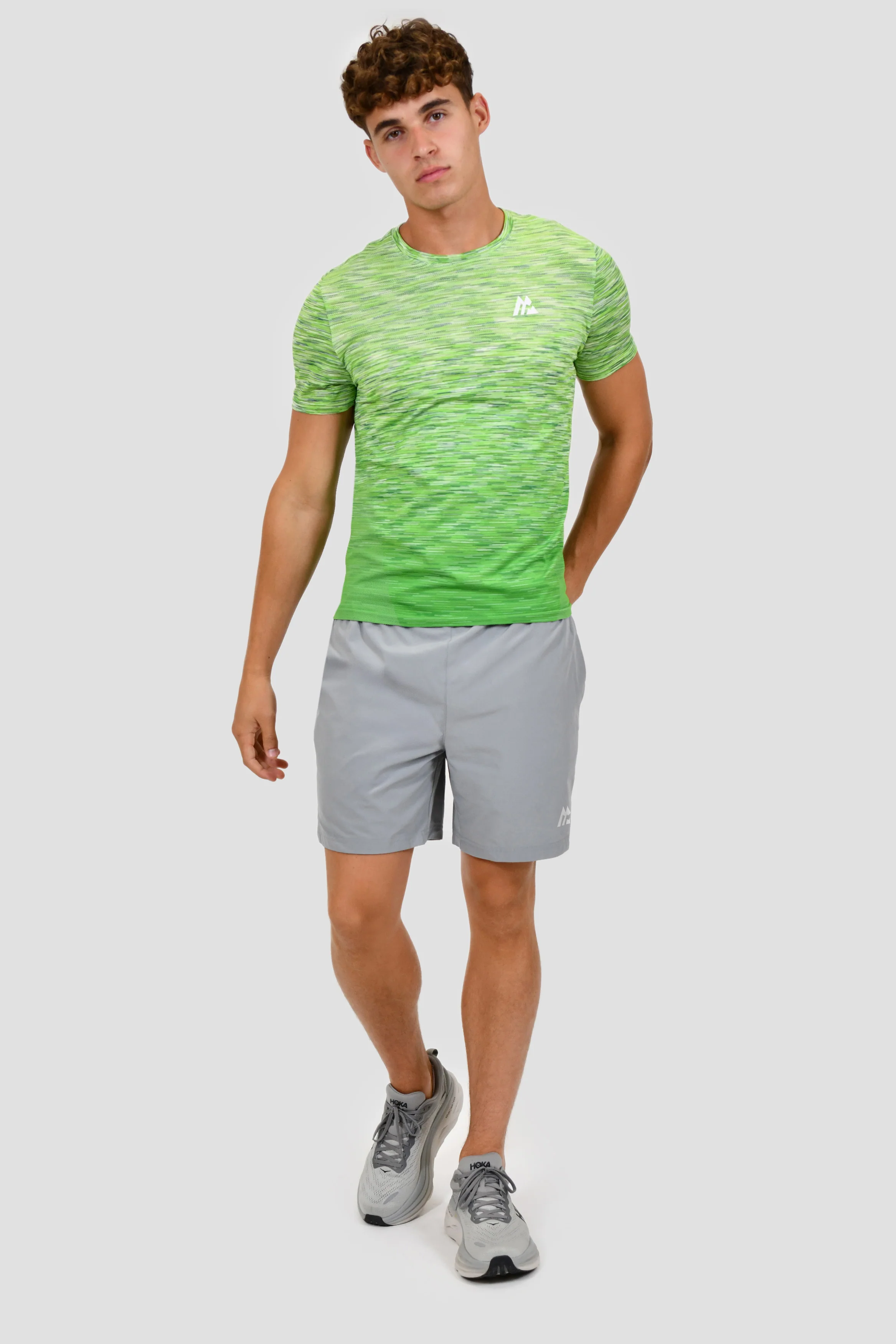 Trail Seamless T-Shirt - Green/Lime - Image 3