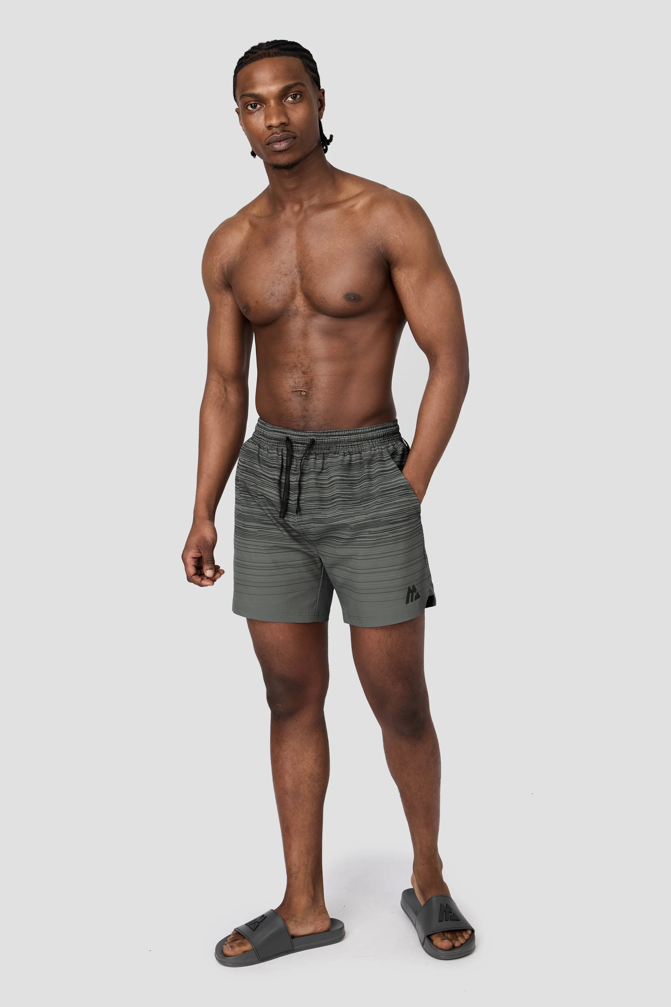 Trail Swim Short - Black/Asphalt - Image 3