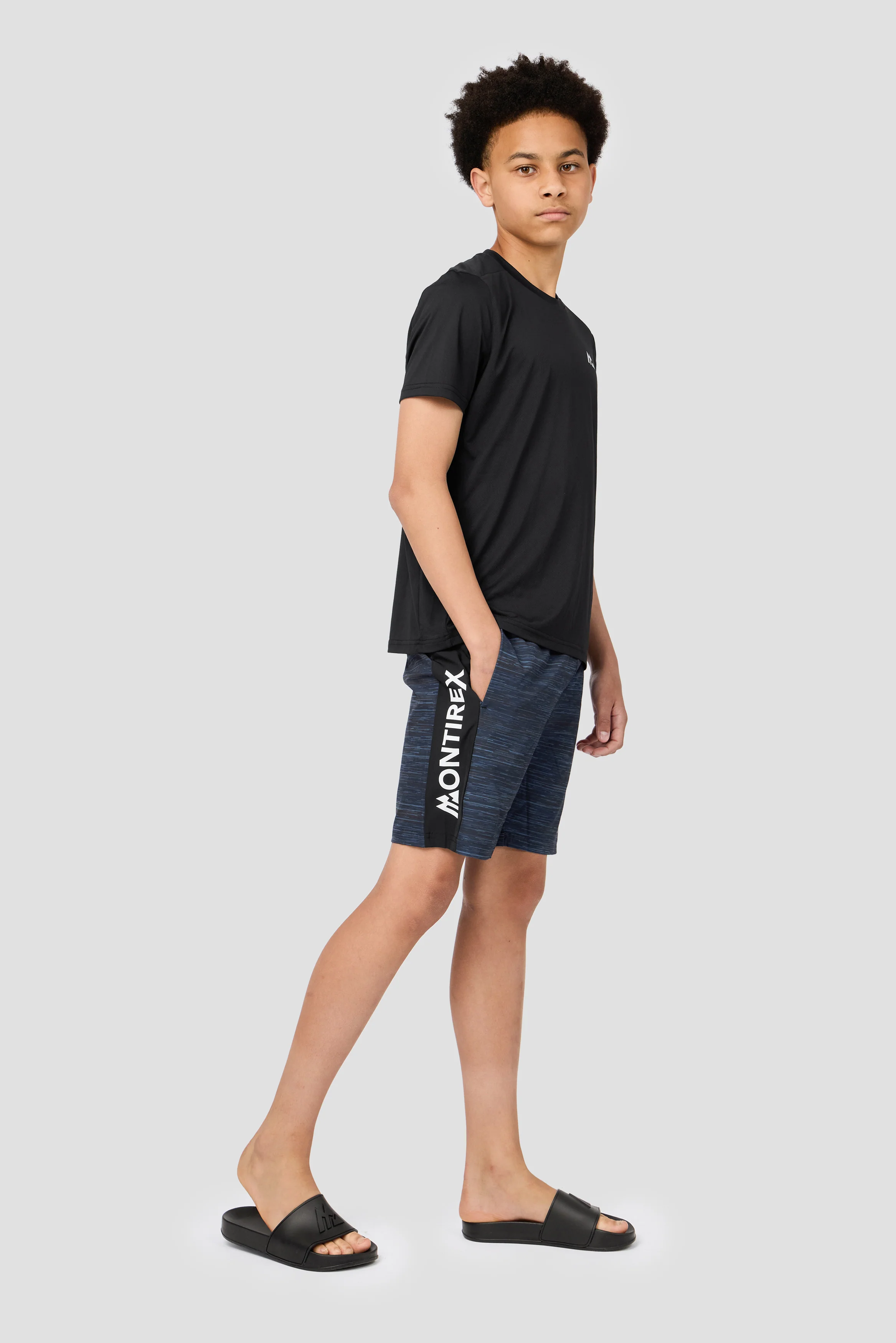 Boys Trail Swim Short - Black - Image 3