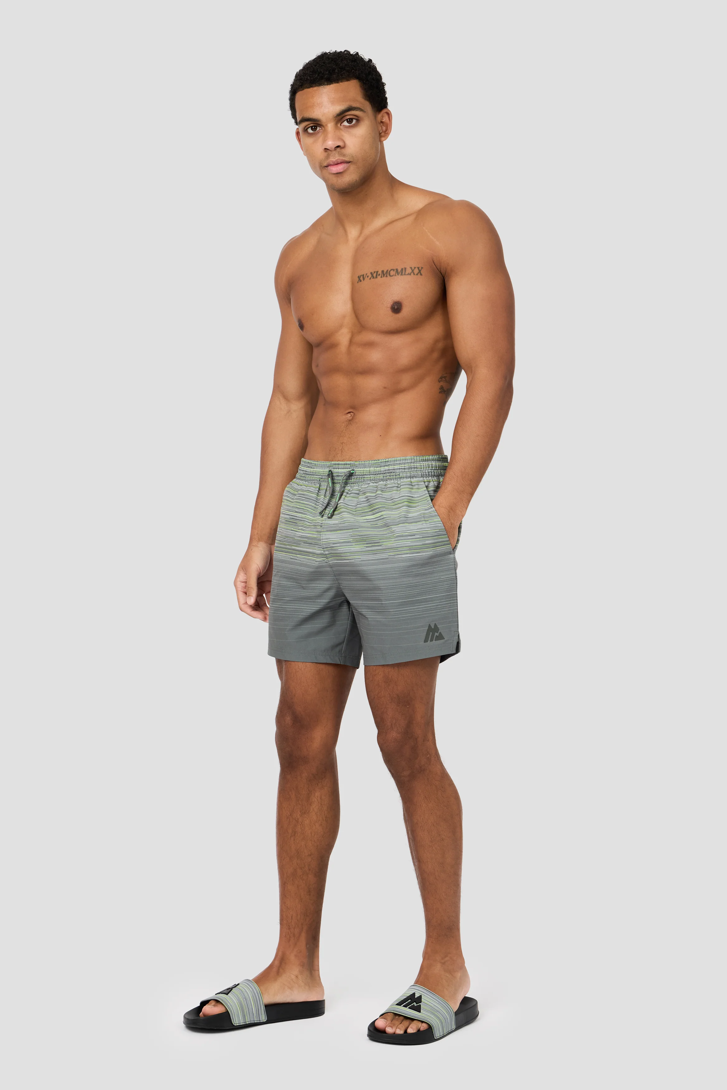 Trail Swim Short - Neon Green/Asphalt - Image 3