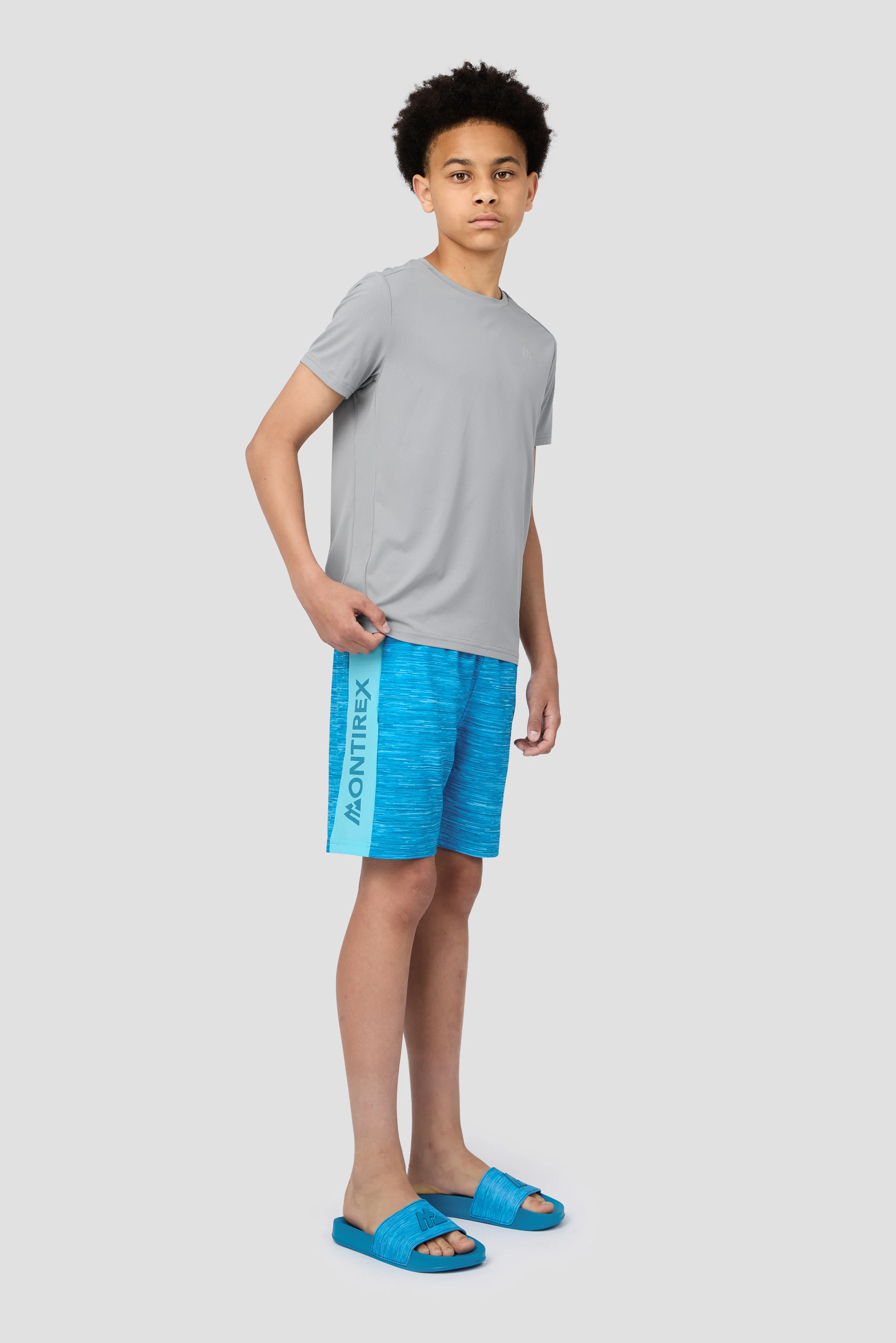 Boys Trail Swim Short - Neon Sky - Image 3