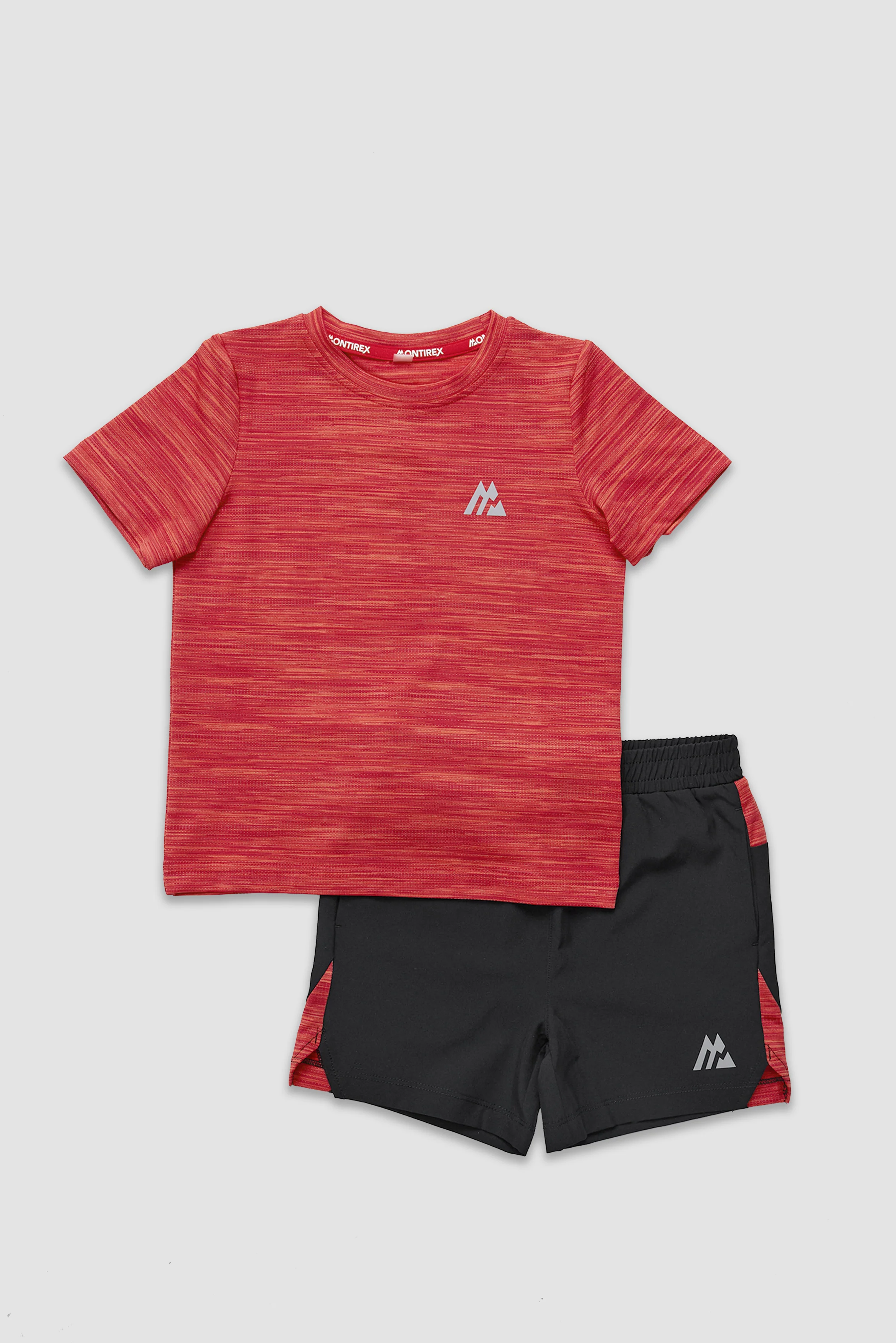 Infant Boys Trail T-Shirt/Short Set - Black/Red/Orange - Image 4