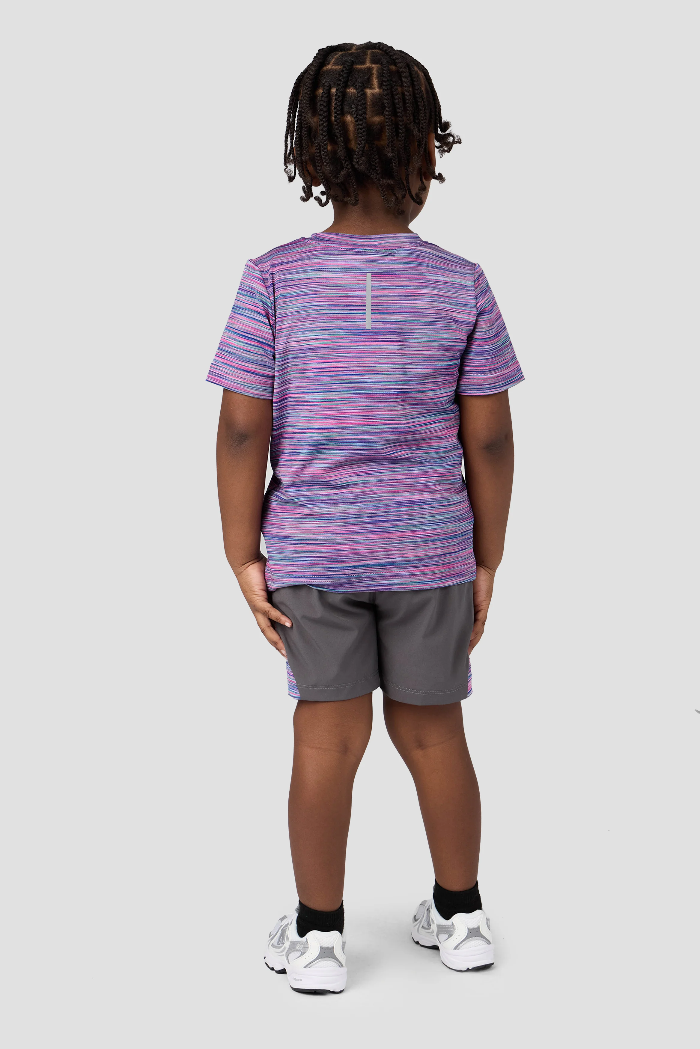 Infant Boys Trail T-Shirt/Short Set - Grey/Pink/Purple/Blue - Image 2