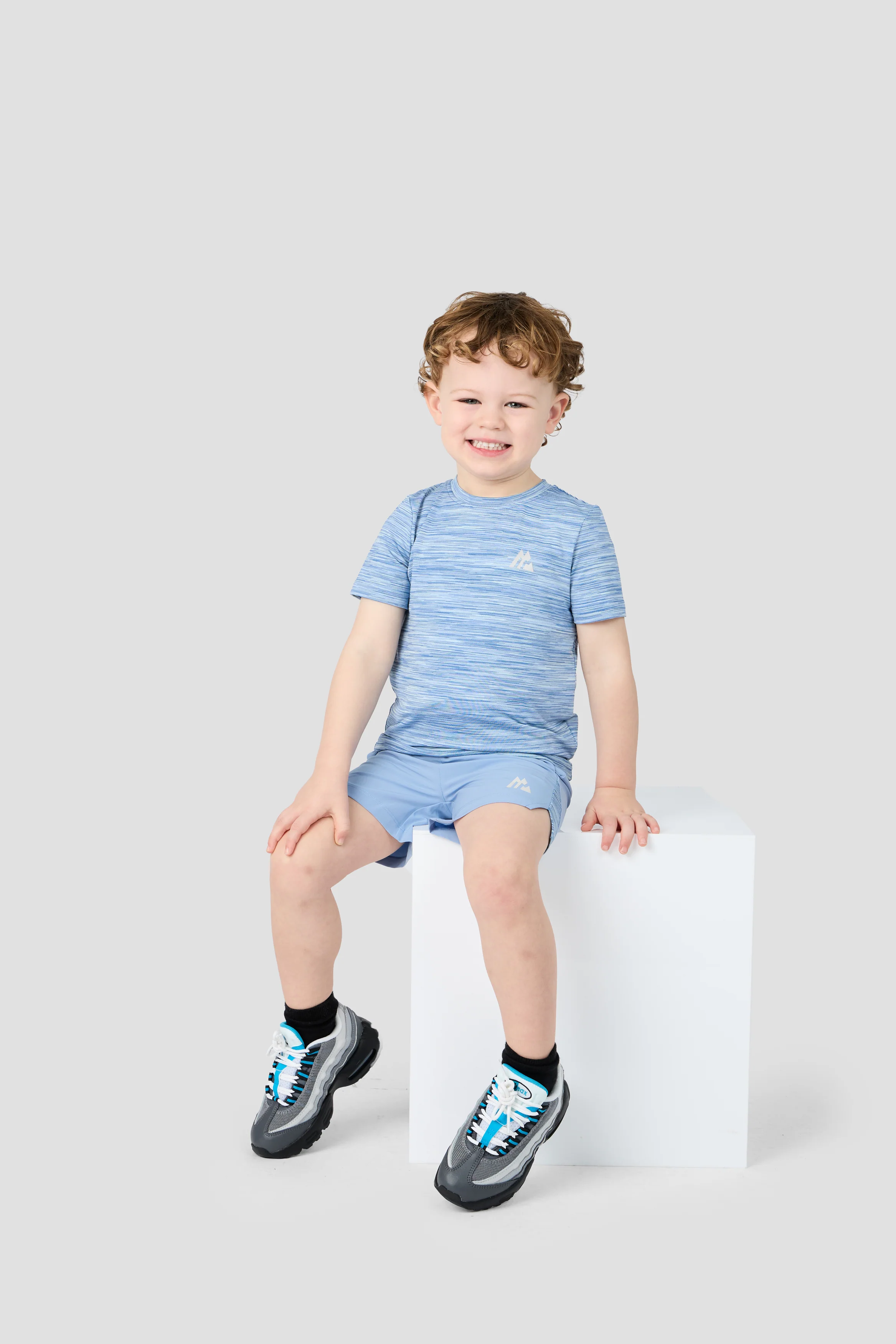 Infant Boys Trail T-Shirt/Short Set - Charcoal Blue Multi - Image 3