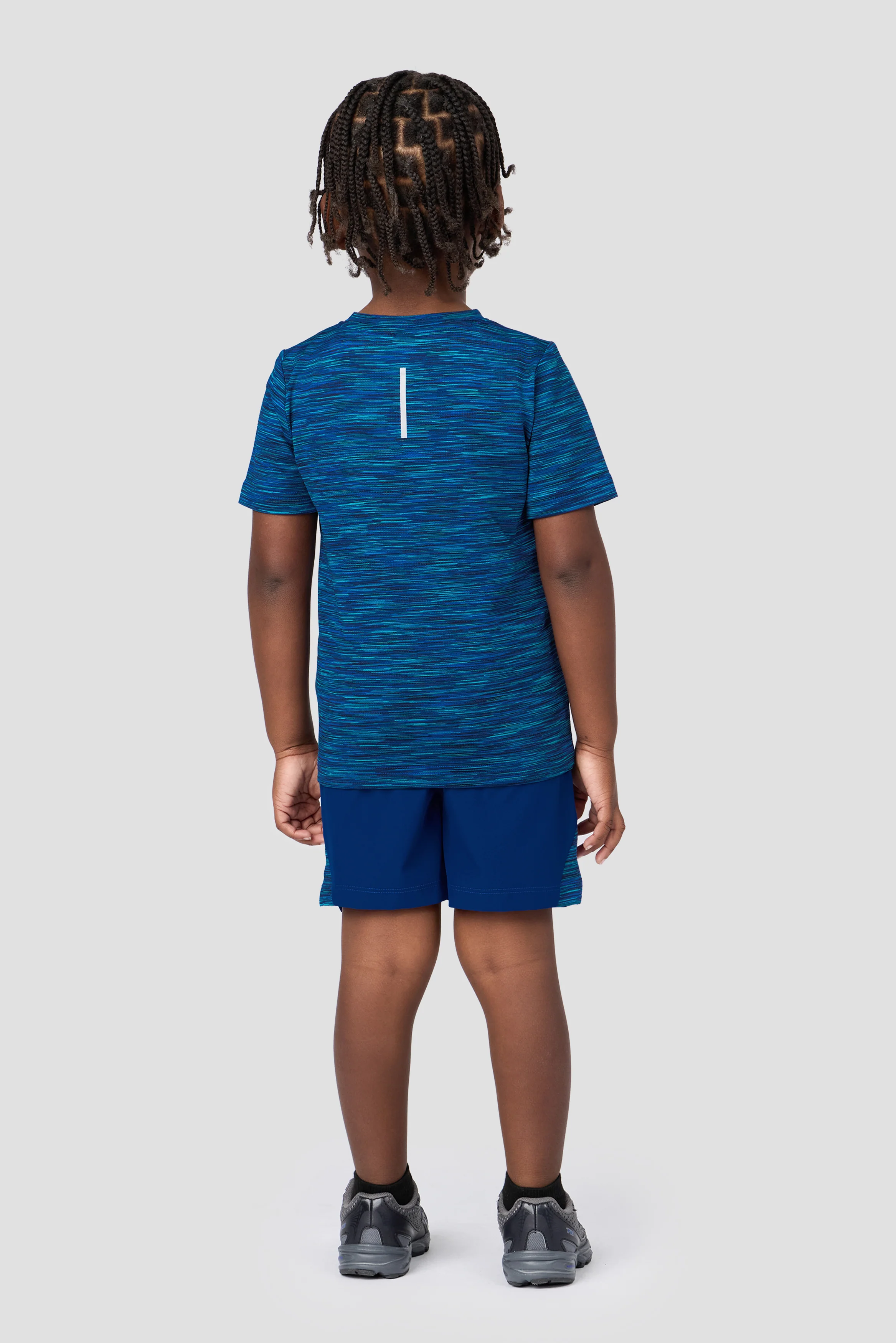 Infant Boys Trail T-Shirt/Short Set - Blue/Navy Multi - Image 2