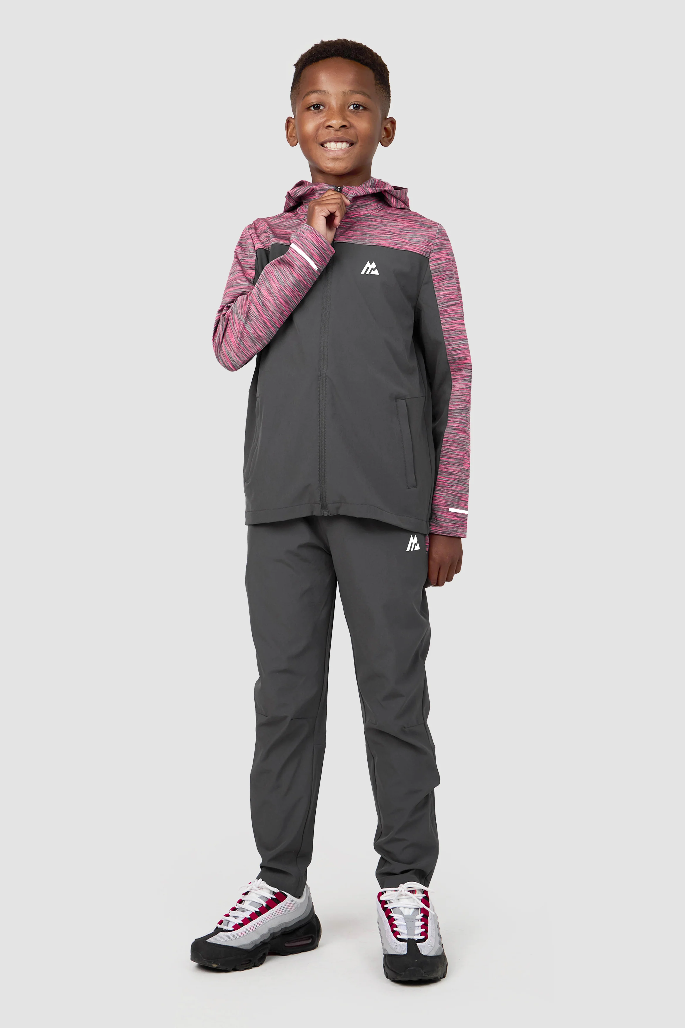 Boys Trail Windbreaker - Grey/Pink Multi - Image 3