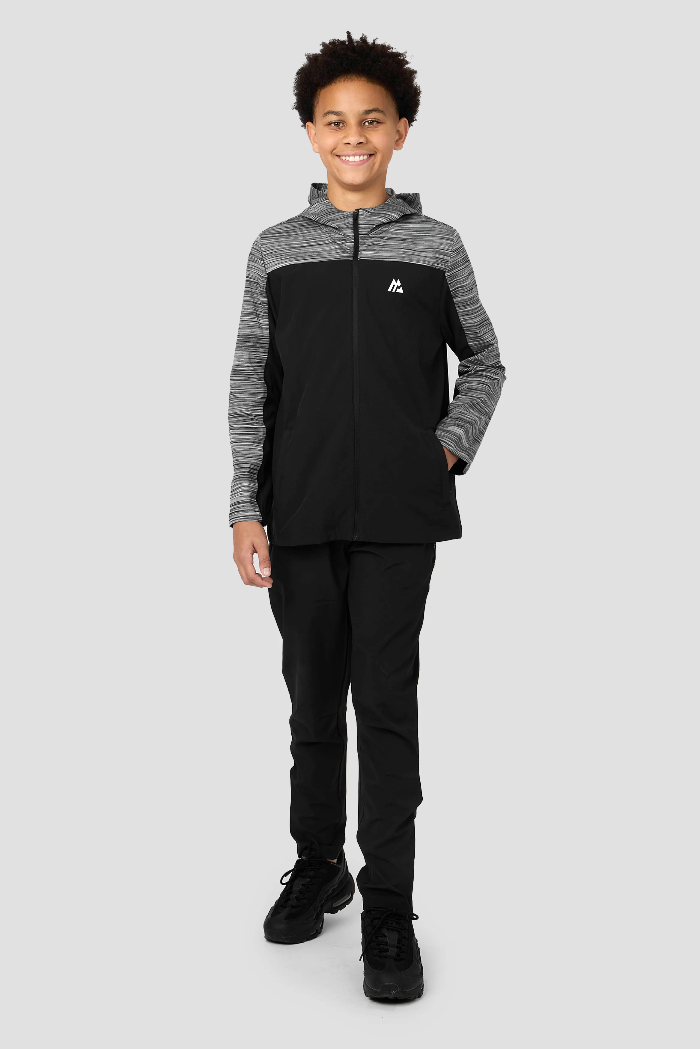 Boys Trail Windbreaker - Black/Platinum Grey/Cement Grey/White - Image 3