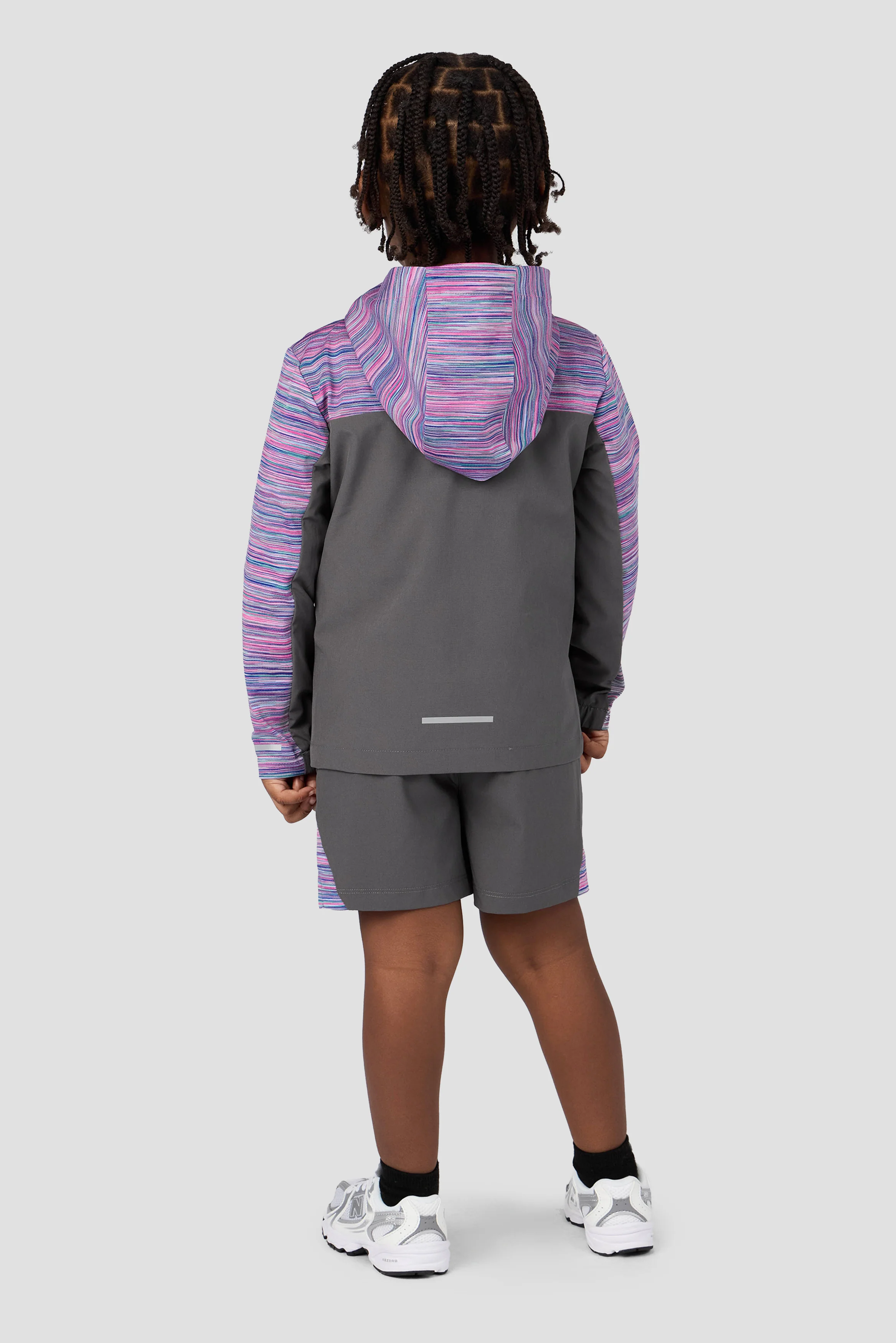 Infant Boys Trail Windbreaker - Grey/Pink/Purple/Blue - Image 2