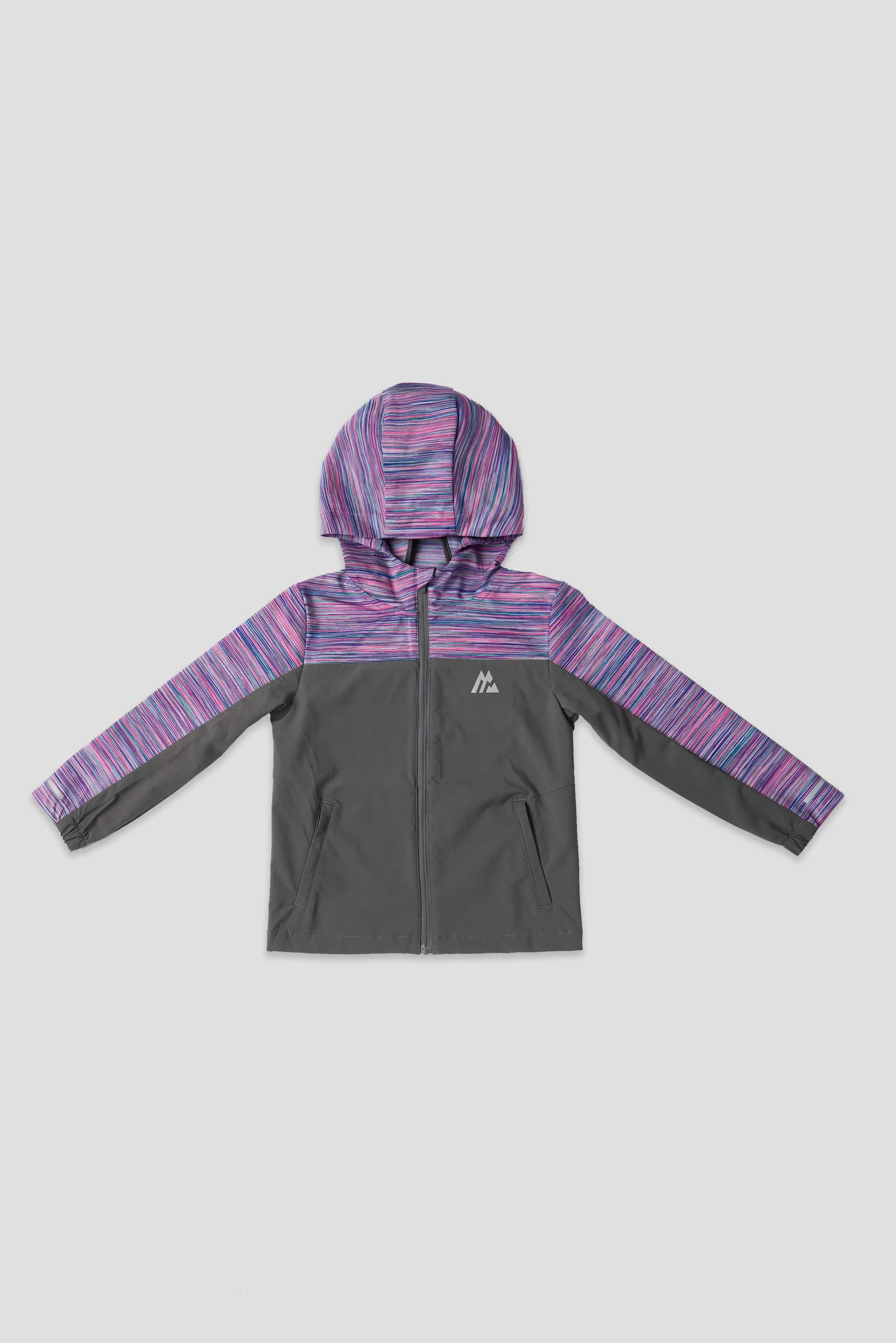 Infant Boys Trail Windbreaker - Grey/Pink/Purple/Blue - Image 4