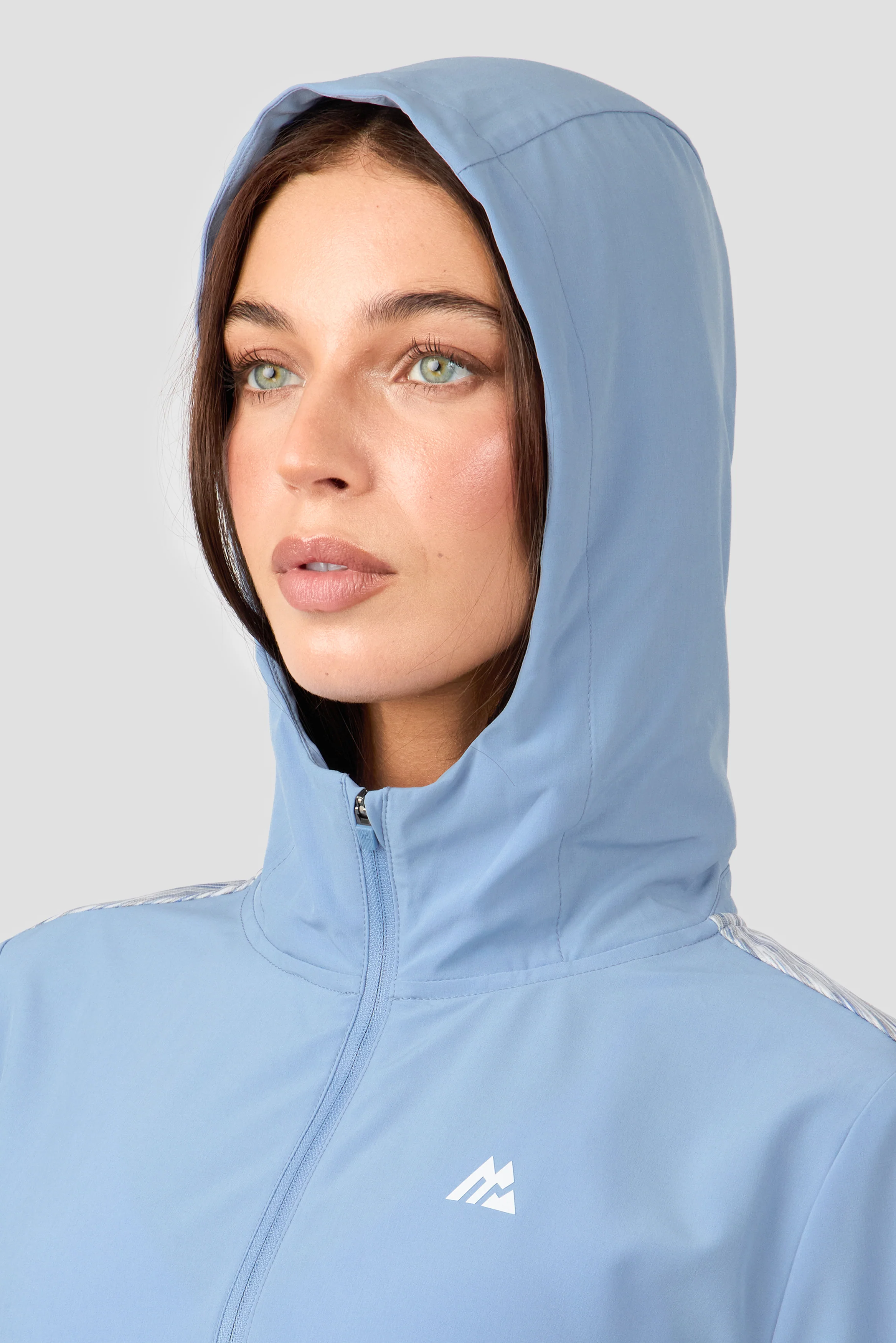 Women's Trail Windbreaker - Light Blue/Grey Multi - Image 6