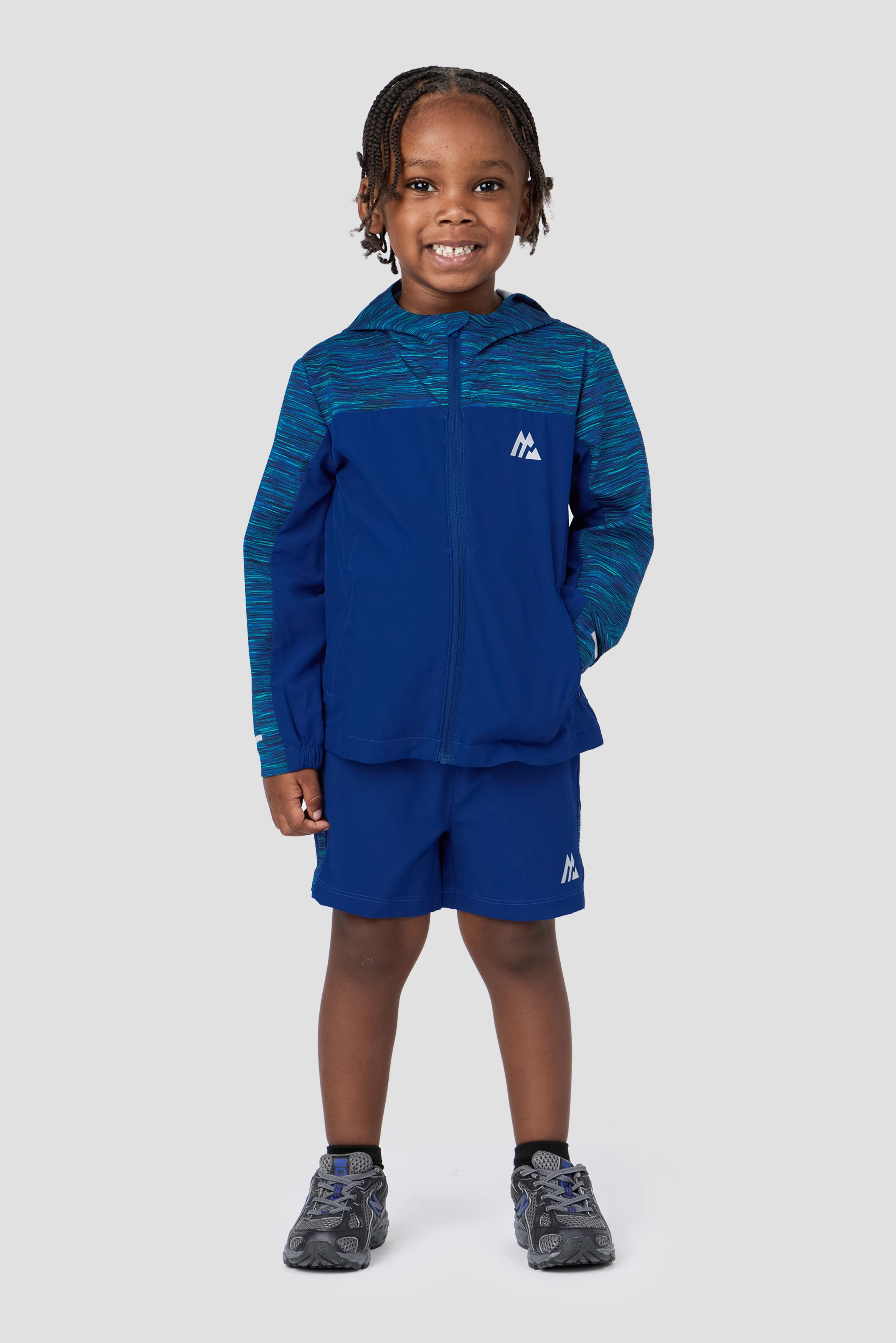 Infant Boys Trail Windbreaker - Blue/Navy Multi