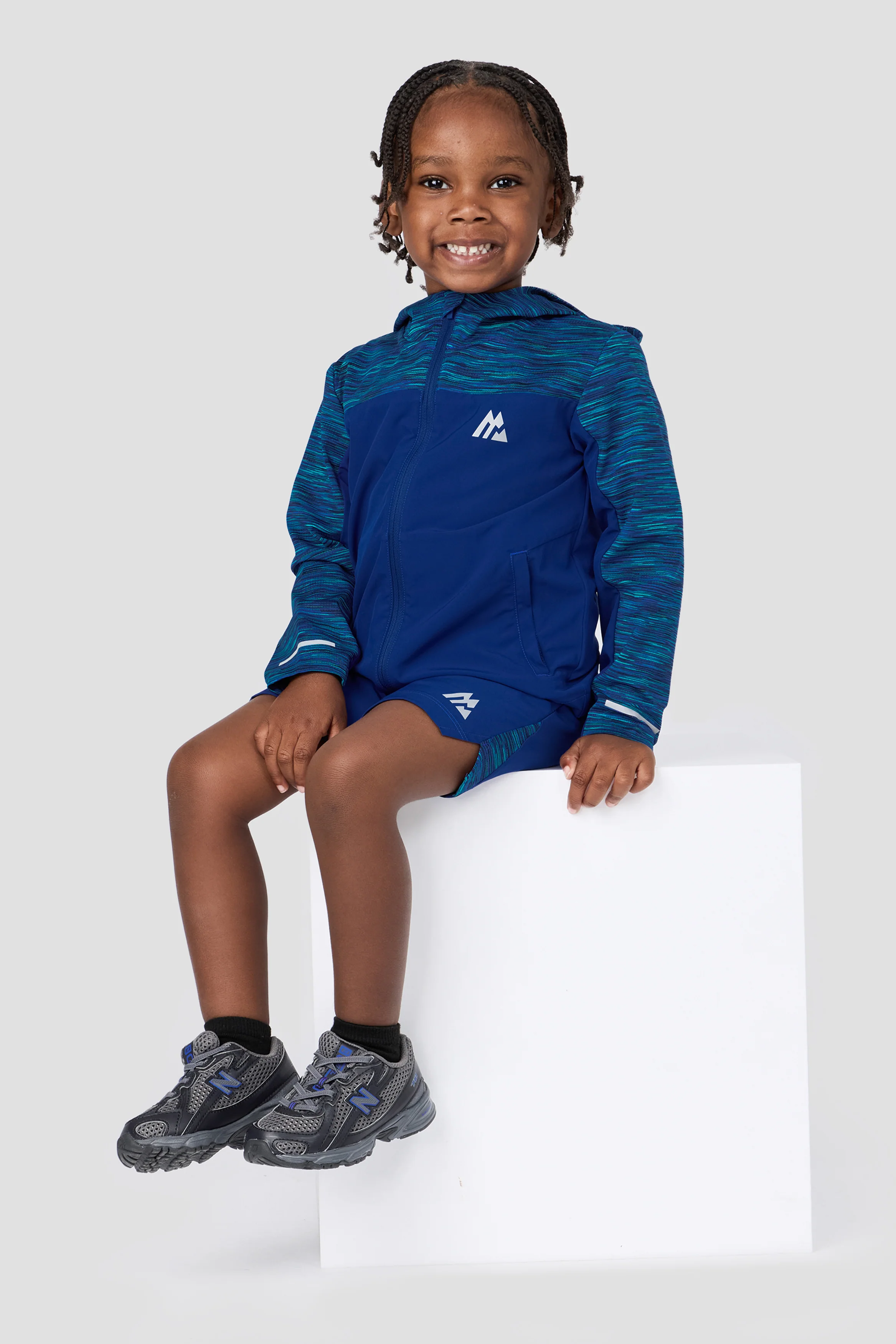 Infant Boys Trail Windbreaker - Blue/Navy Multi - Image 3