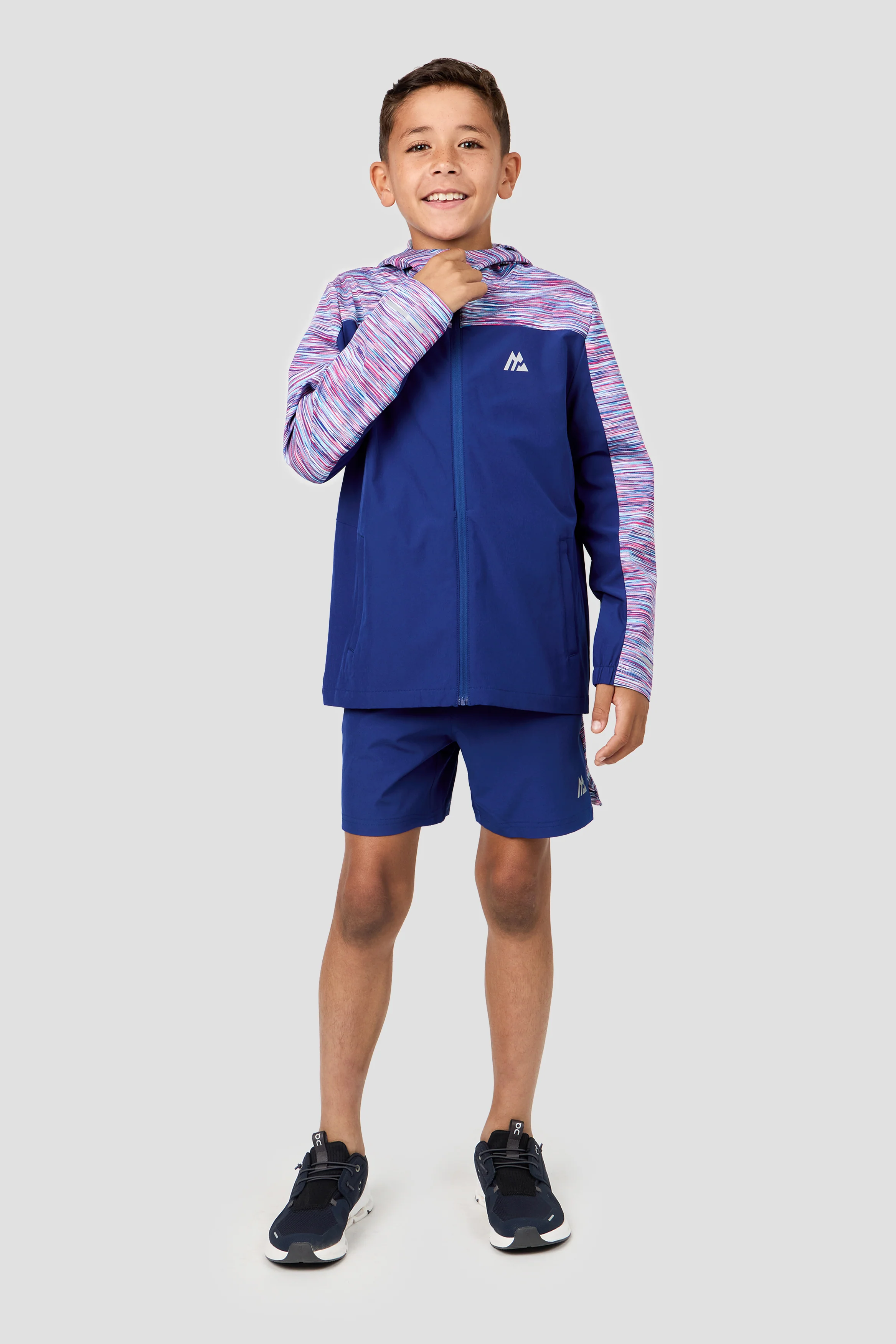 Boys Trail Windbreaker - Blue/Pink/White - Image 3