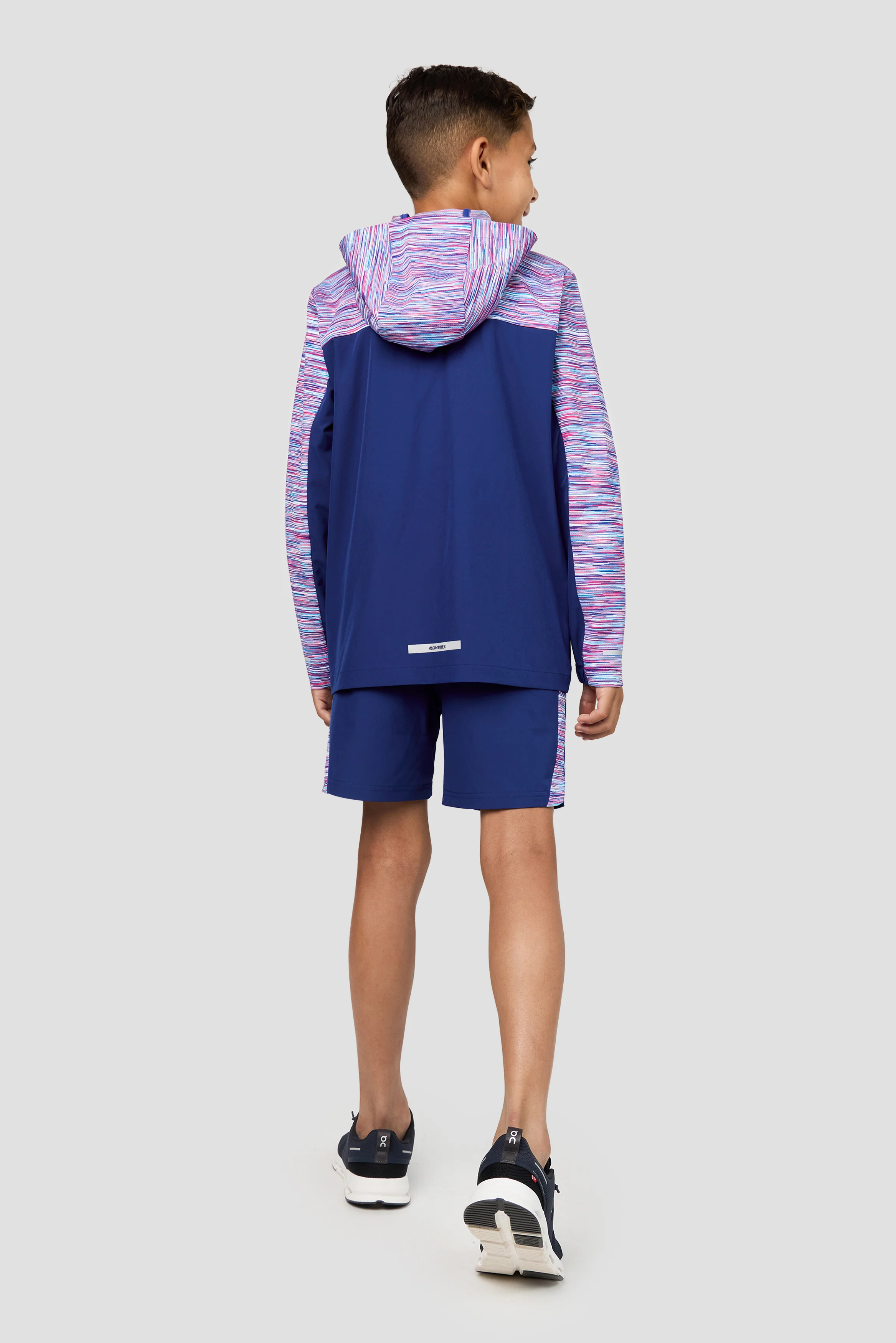 Boys Trail Windbreaker - Blue/Pink/White - Image 4