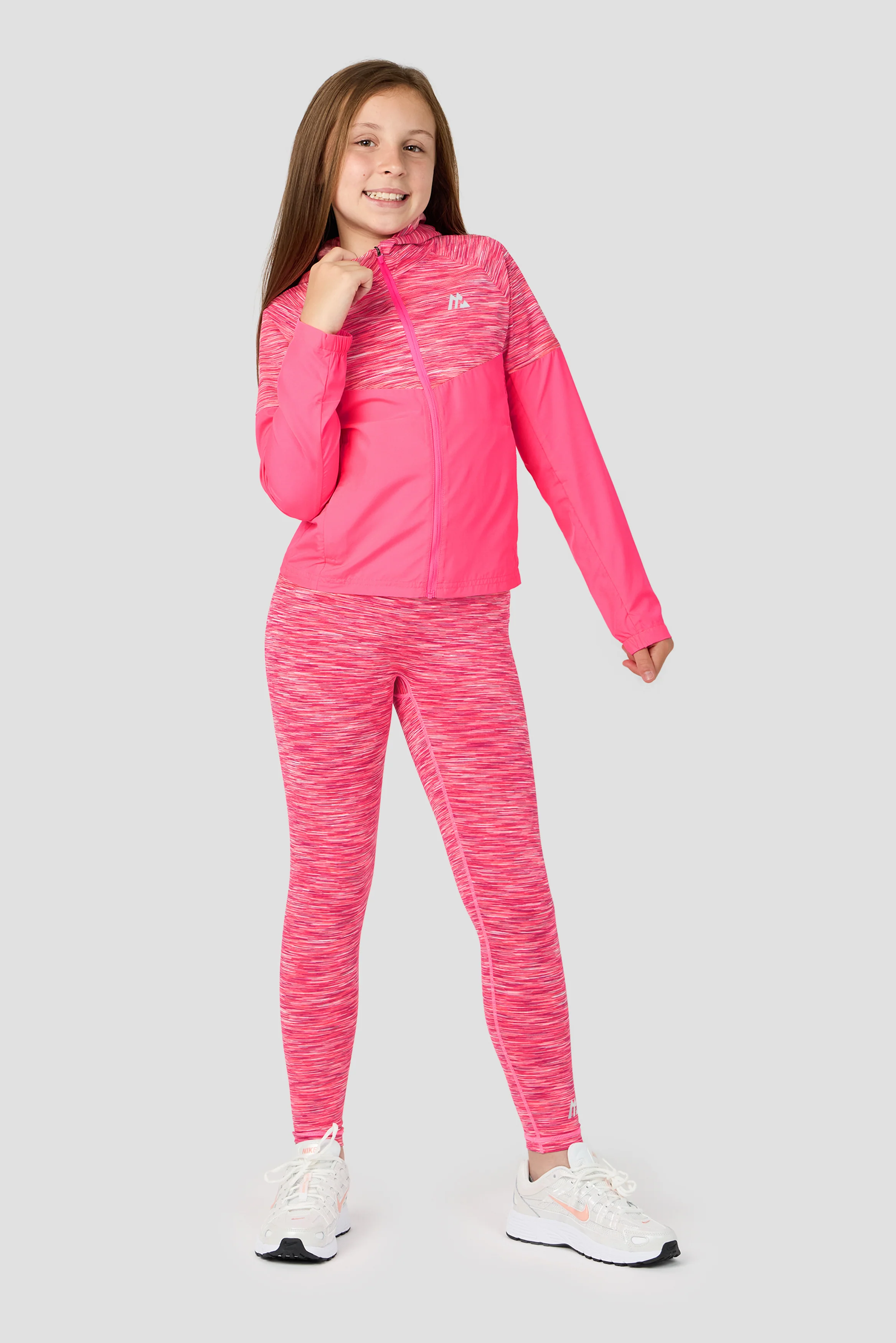 Girls Trail Windbreaker - Fuchsia/White - Image 3
