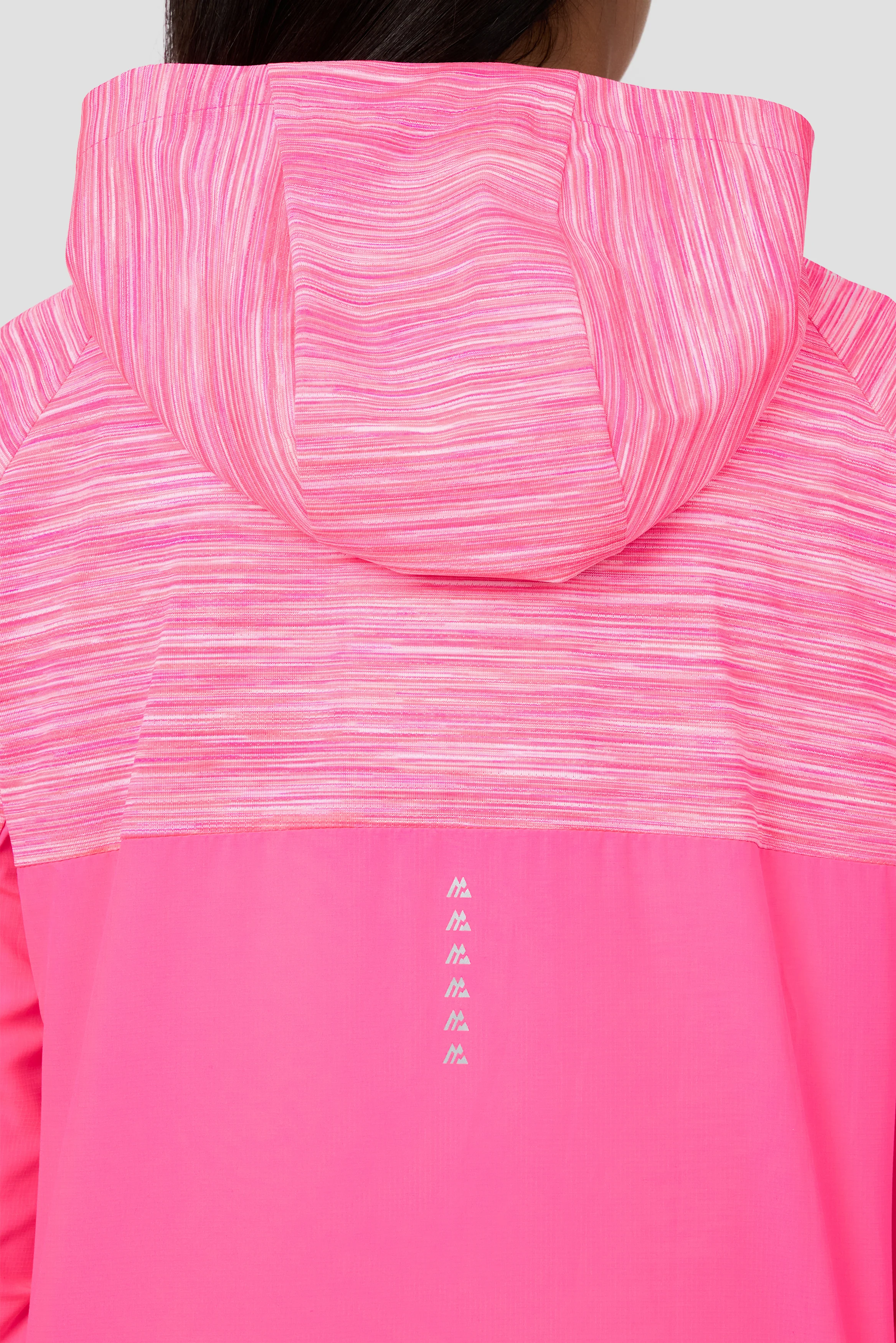 Girls Trail Windbreaker - Neon Pink Multi/White - Image 4