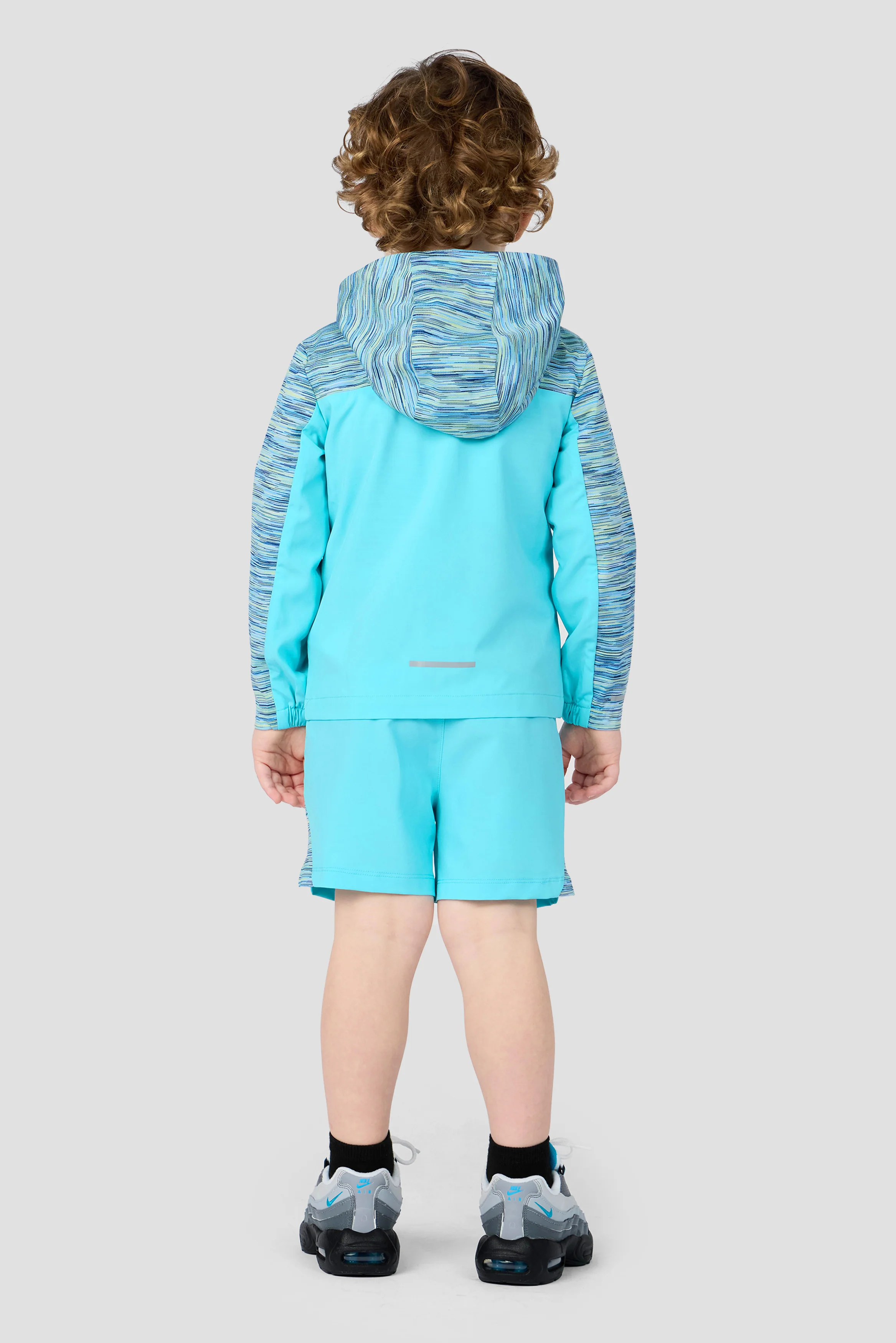 Infant Boys Trail Windbreaker - Neon Sky/Blue/Citrus - Image 2