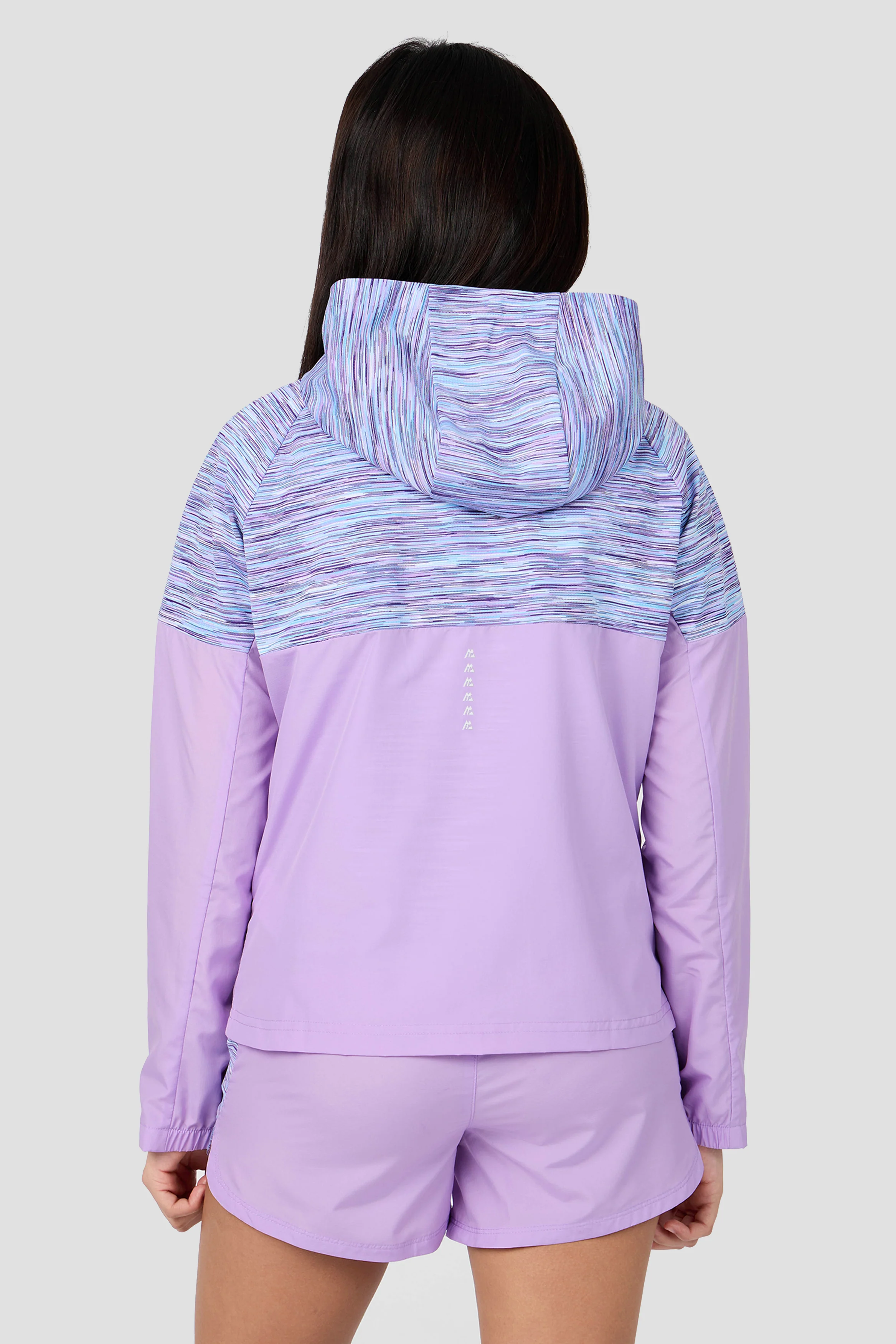 Girls Trail Windbreaker - Lilac/Blue/White - Image 2