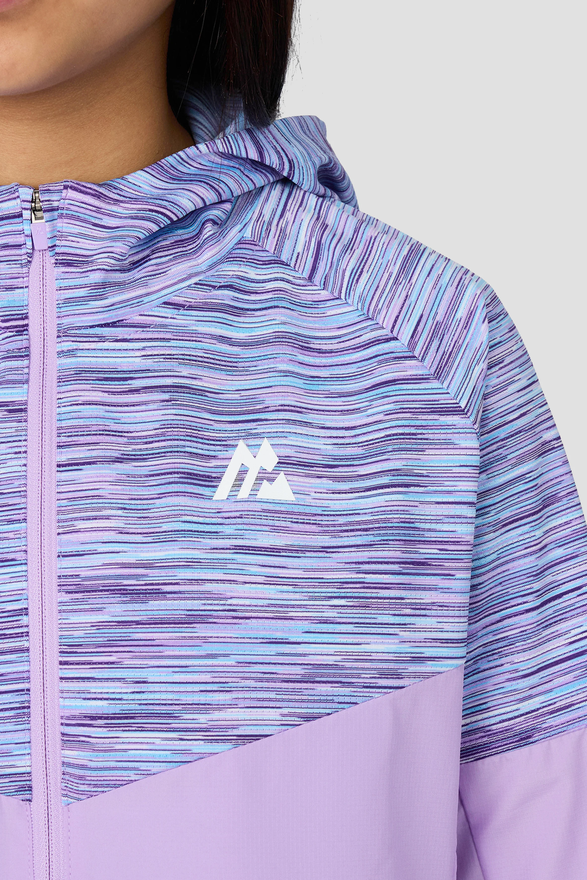 Girls Trail Windbreaker - Lilac/Blue/White - Image 4