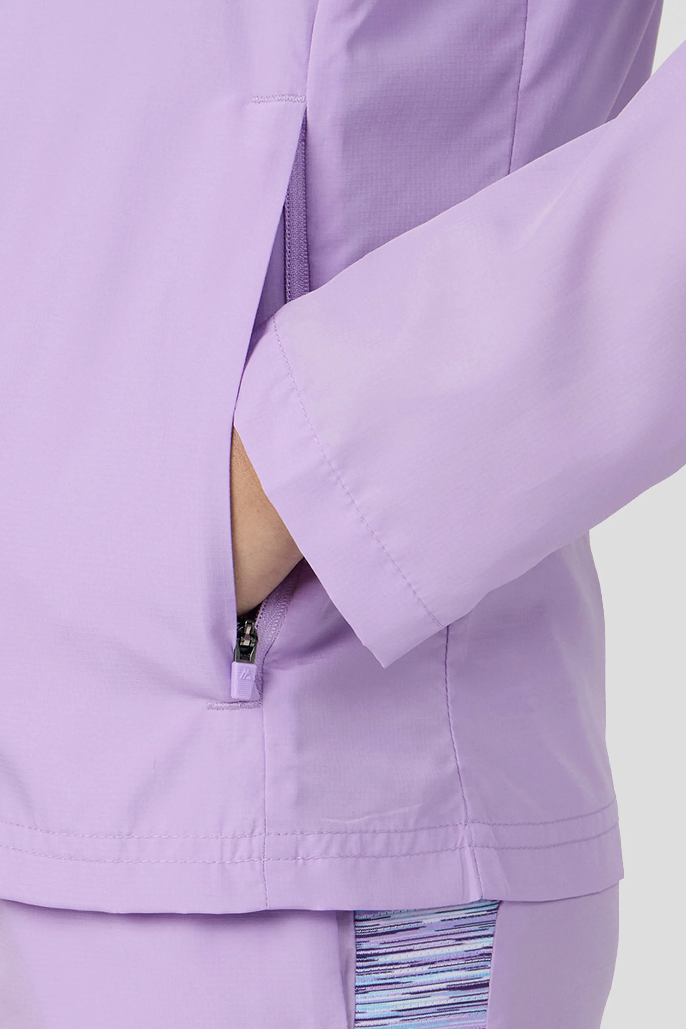 Girls Trail Windbreaker - Lilac/Blue/White - Image 5