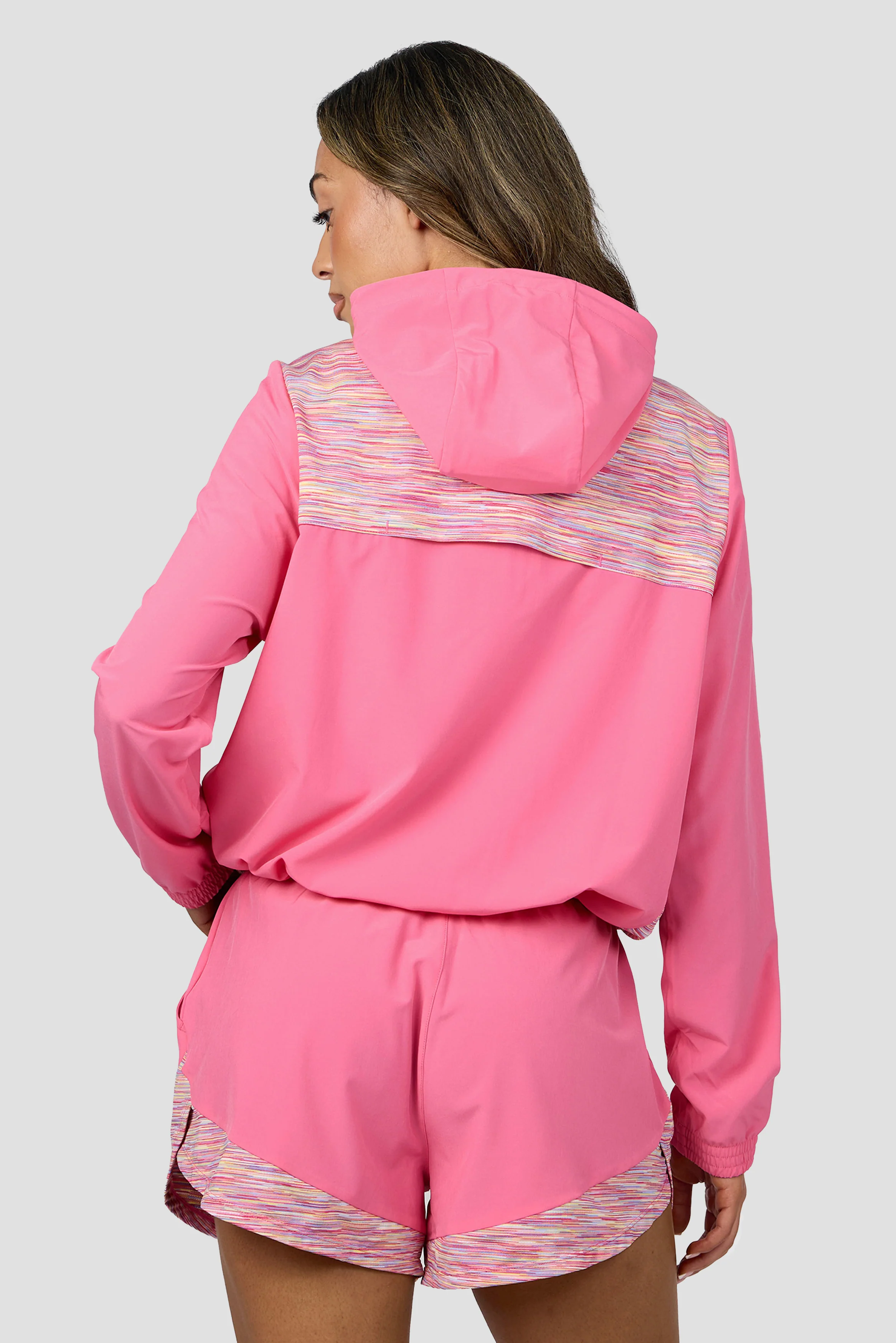 Women's Trail Windbreaker - Pink/Yellow/Lilac/White - Image 2