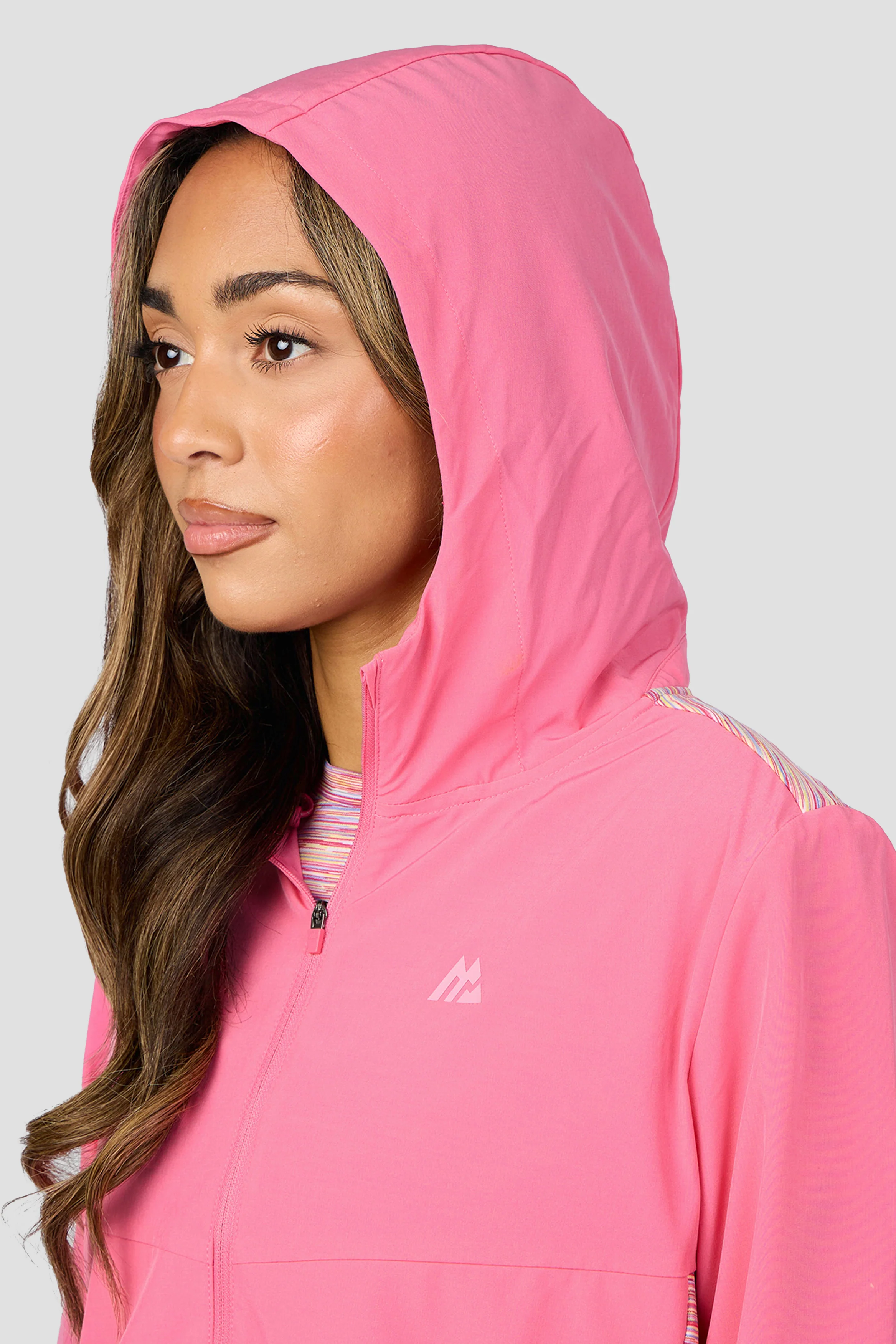 Women's Trail Windbreaker - Pink/Yellow/Lilac/White - Image 6