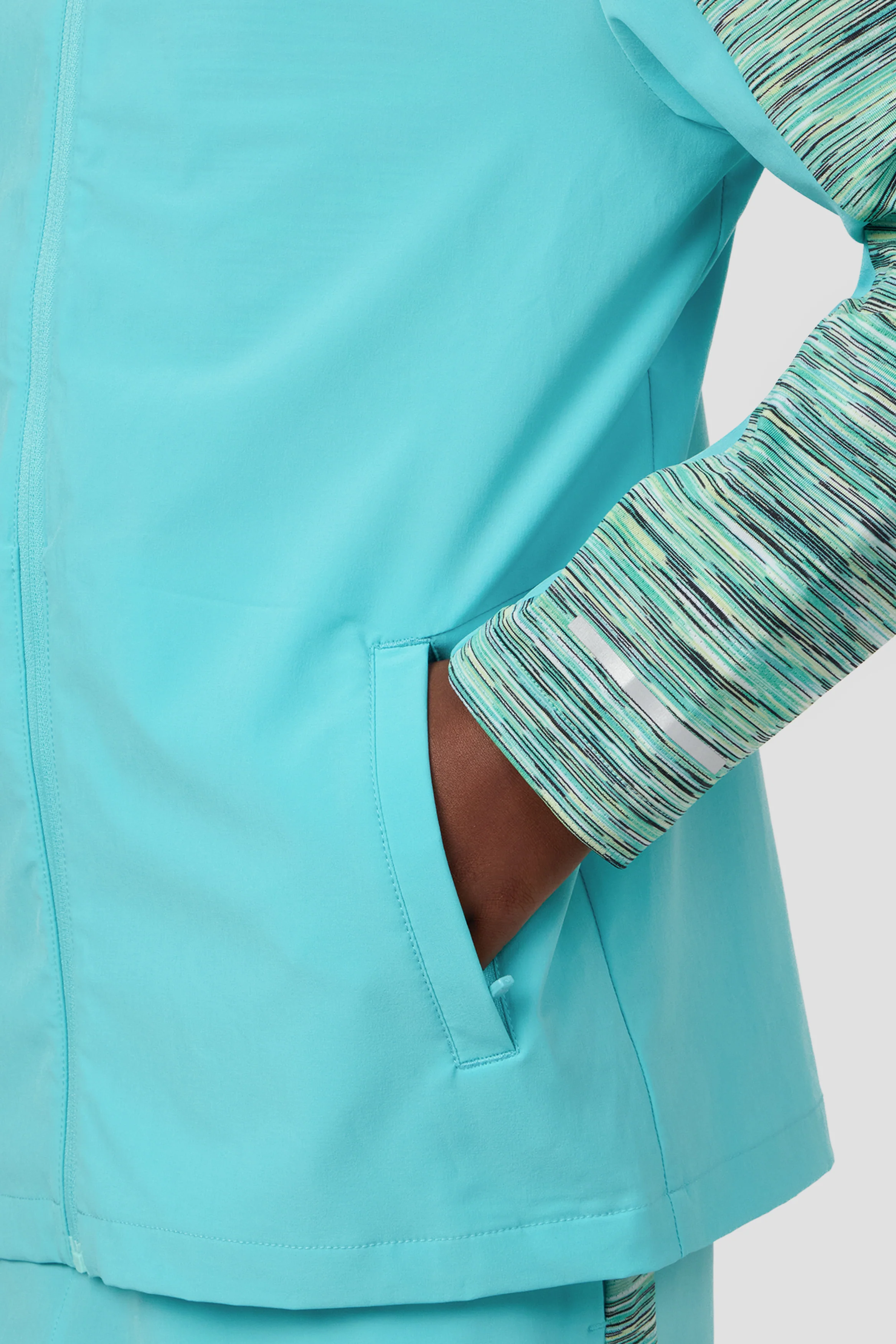 Boys Trail Windbreaker - Blue/Teal/Green - Image 6