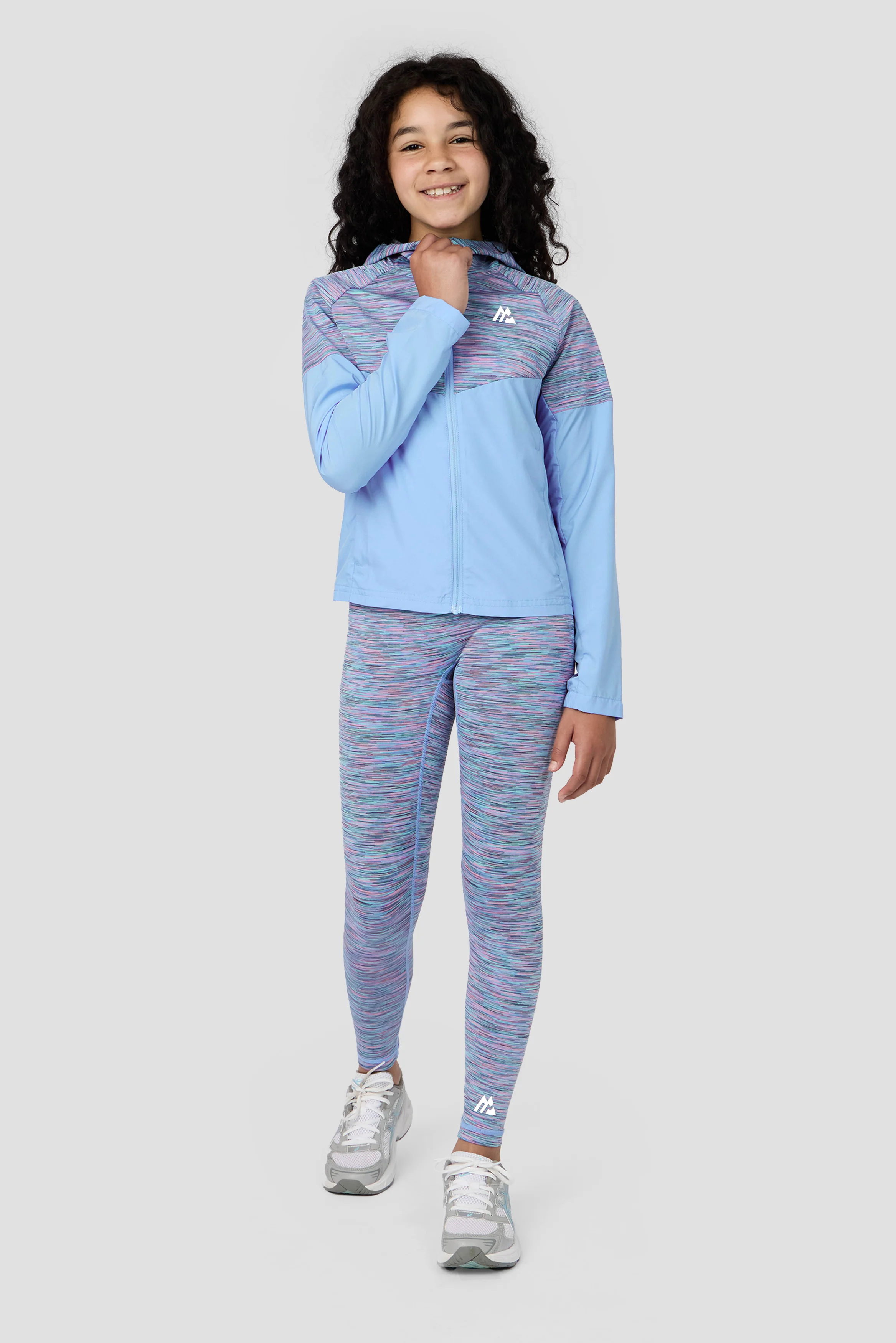 Girls Trail Windbreaker - Blue/Lilac Multi - Image 3
