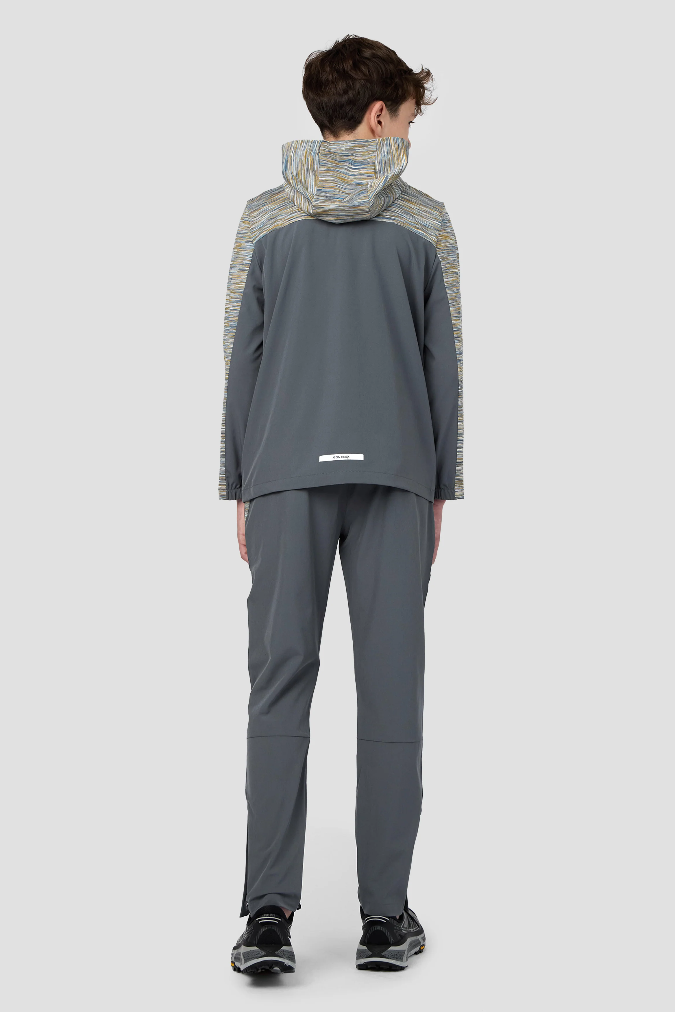 Boys Trail Windbreaker - Grey/Blue/Orange - Image 4