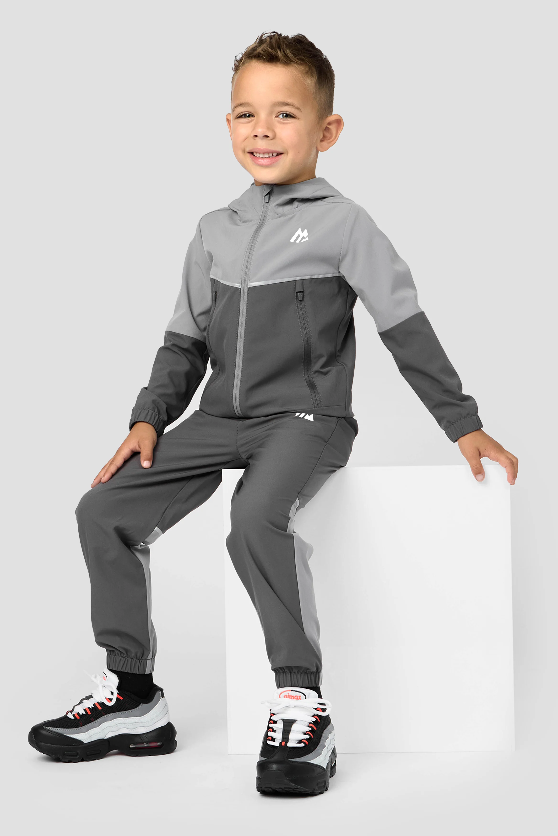 Infant Boys Trek Woven Jacket/Pant Set - Platinum Grey/Cement Grey - Image 3