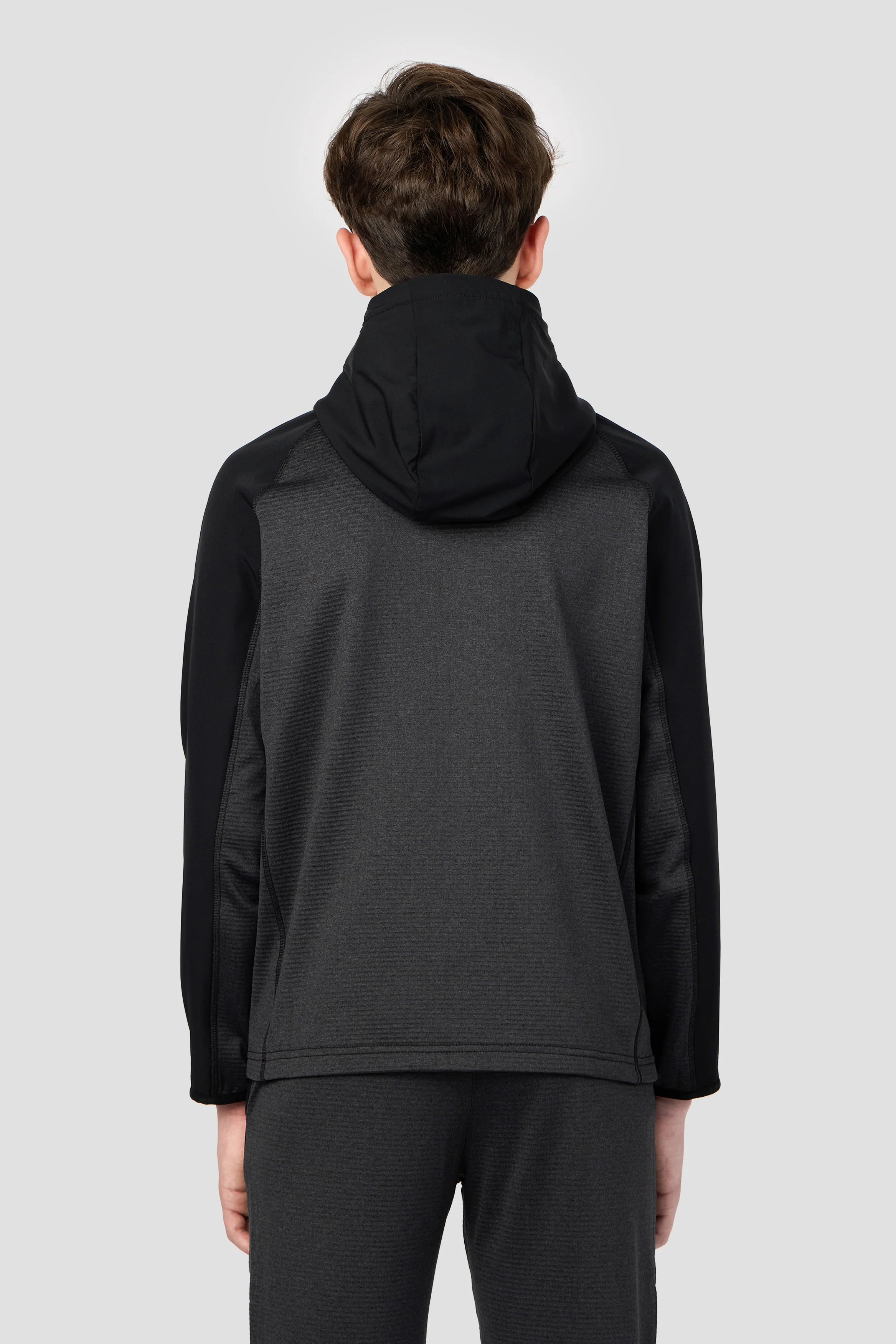 Boys Valen Hood - Black Marl - Image 2