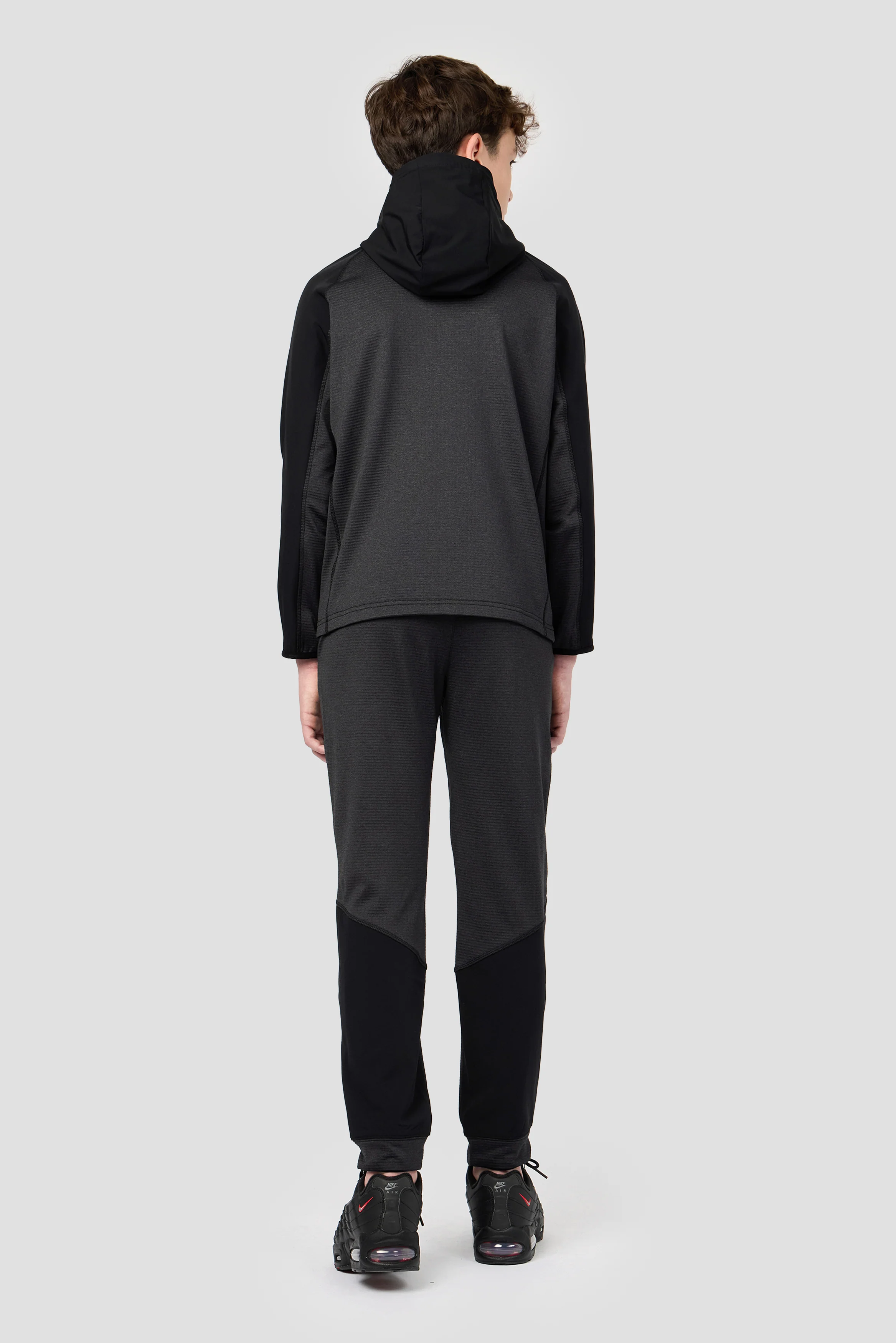 Boys Valen Hood - Black Marl - Image 4