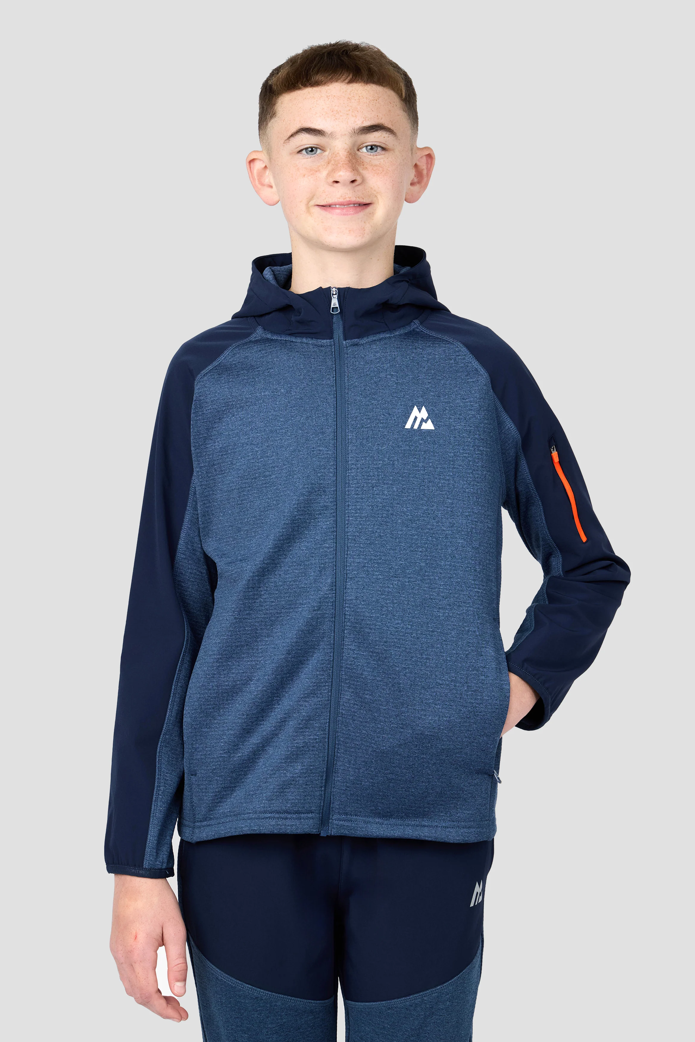 Boys Valen Hood - Midnight Blue/Naval Marl