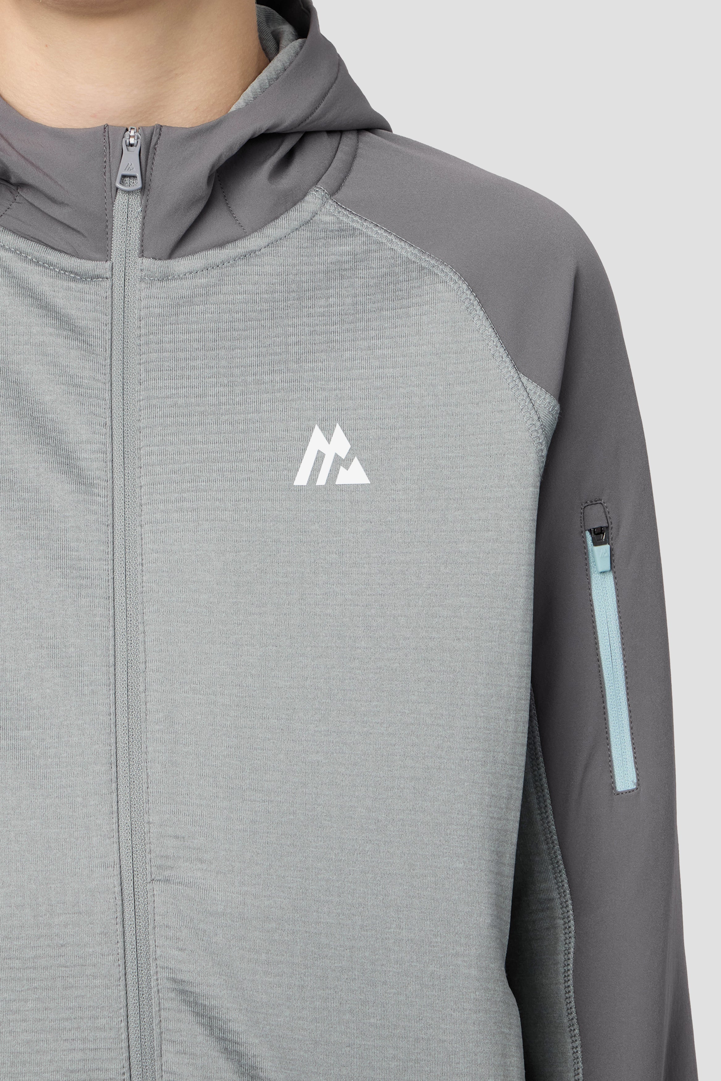 Boys Valen Hood - Platinum Grey Marl/Cement Grey - Image 5