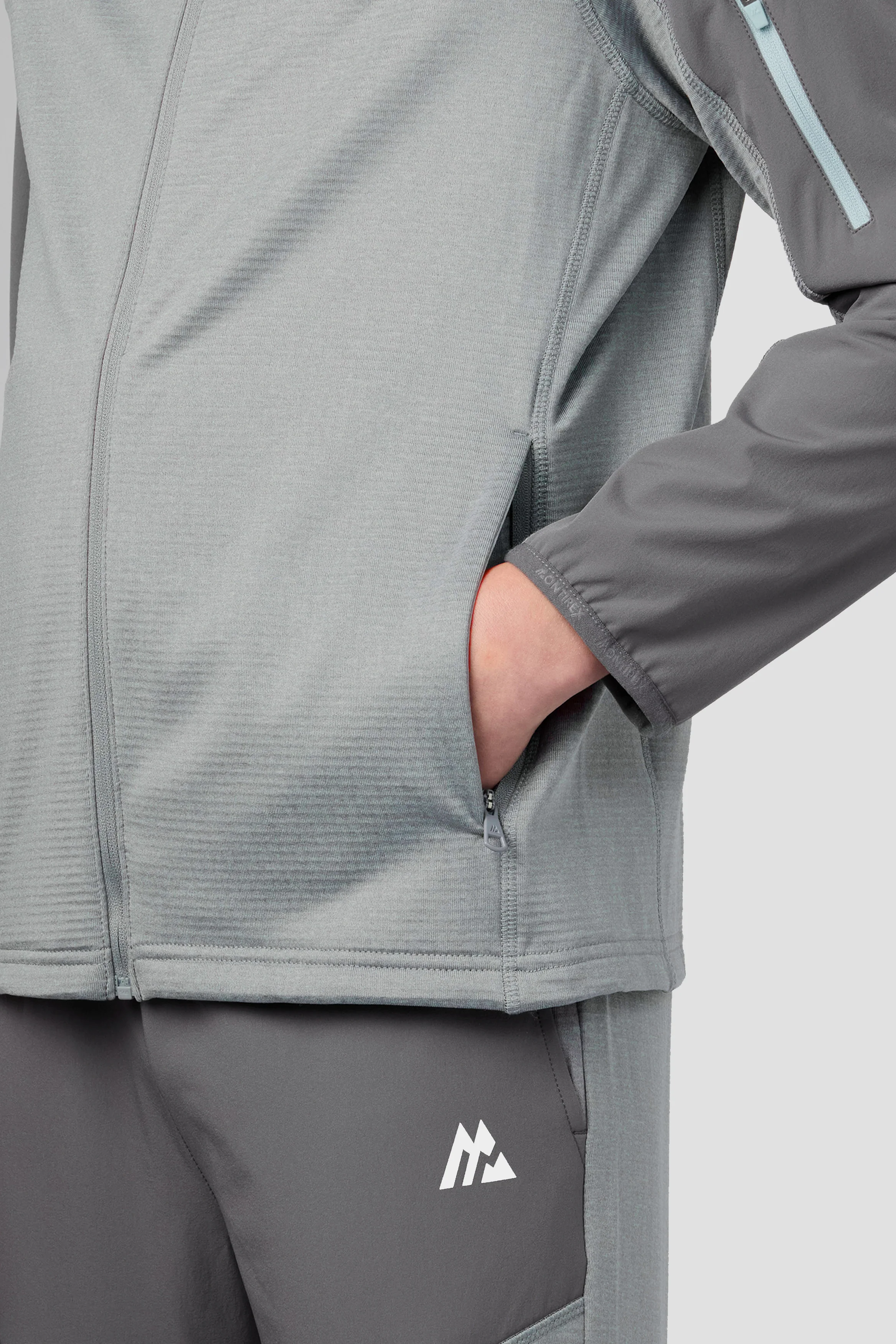 Boys Valen Hood - Platinum Grey Marl/Cement Grey - Image 6