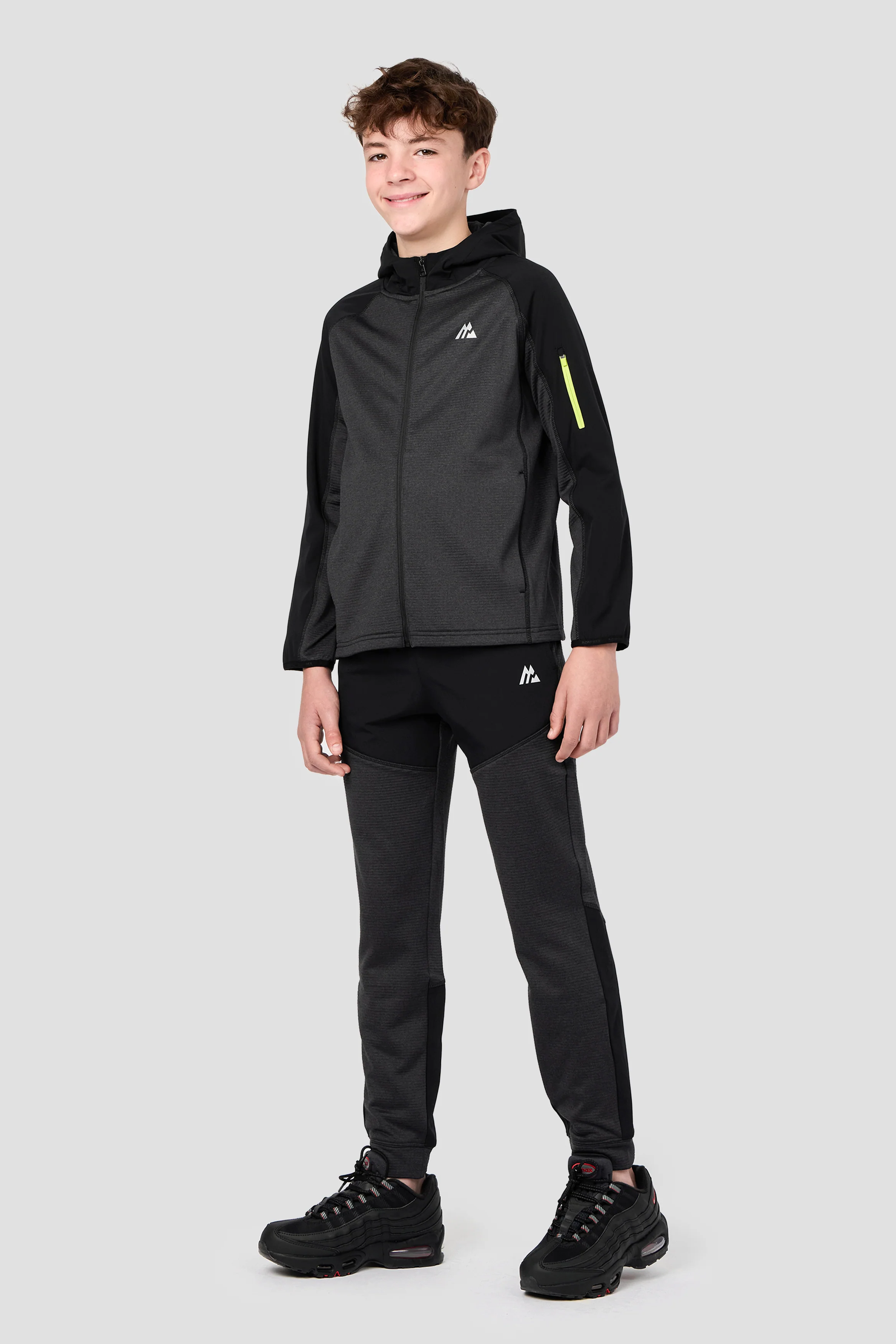 Boys Valen Jogger - Black Marl - Image 5