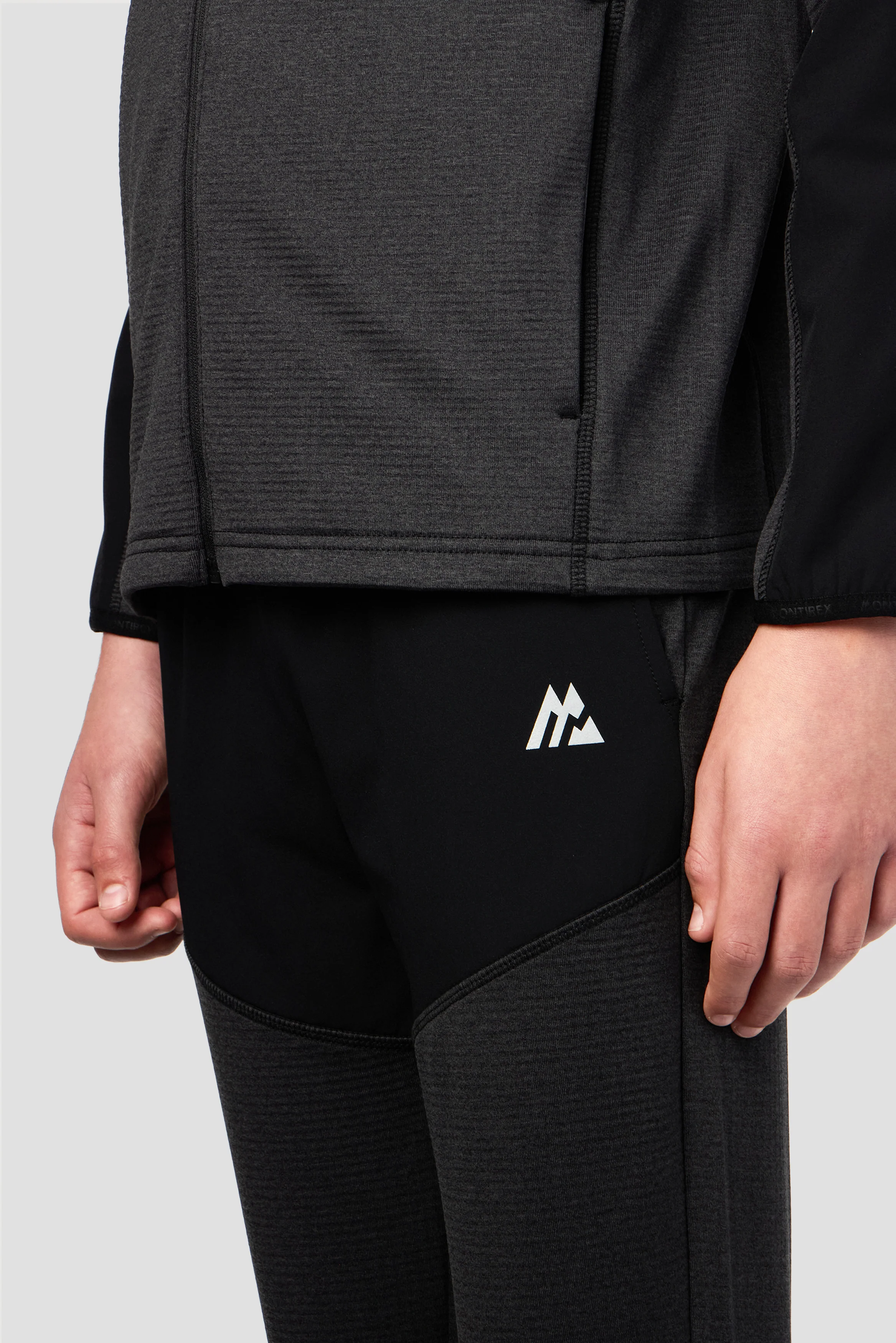 Boys Valen Jogger - Black Marl - Image 7