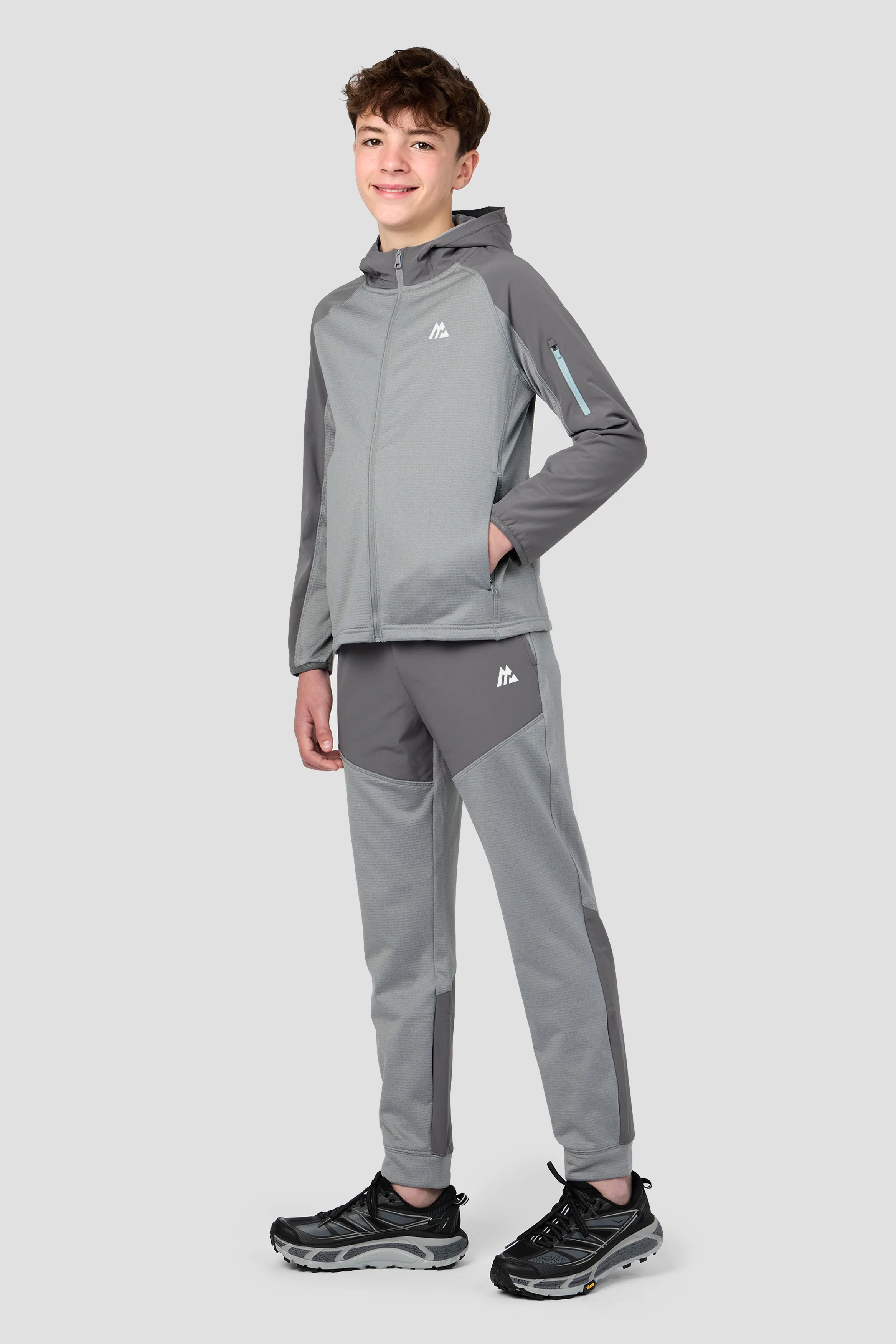 Boys Valen Jogger - Platinum Grey Marl/Cement Grey - Image 5