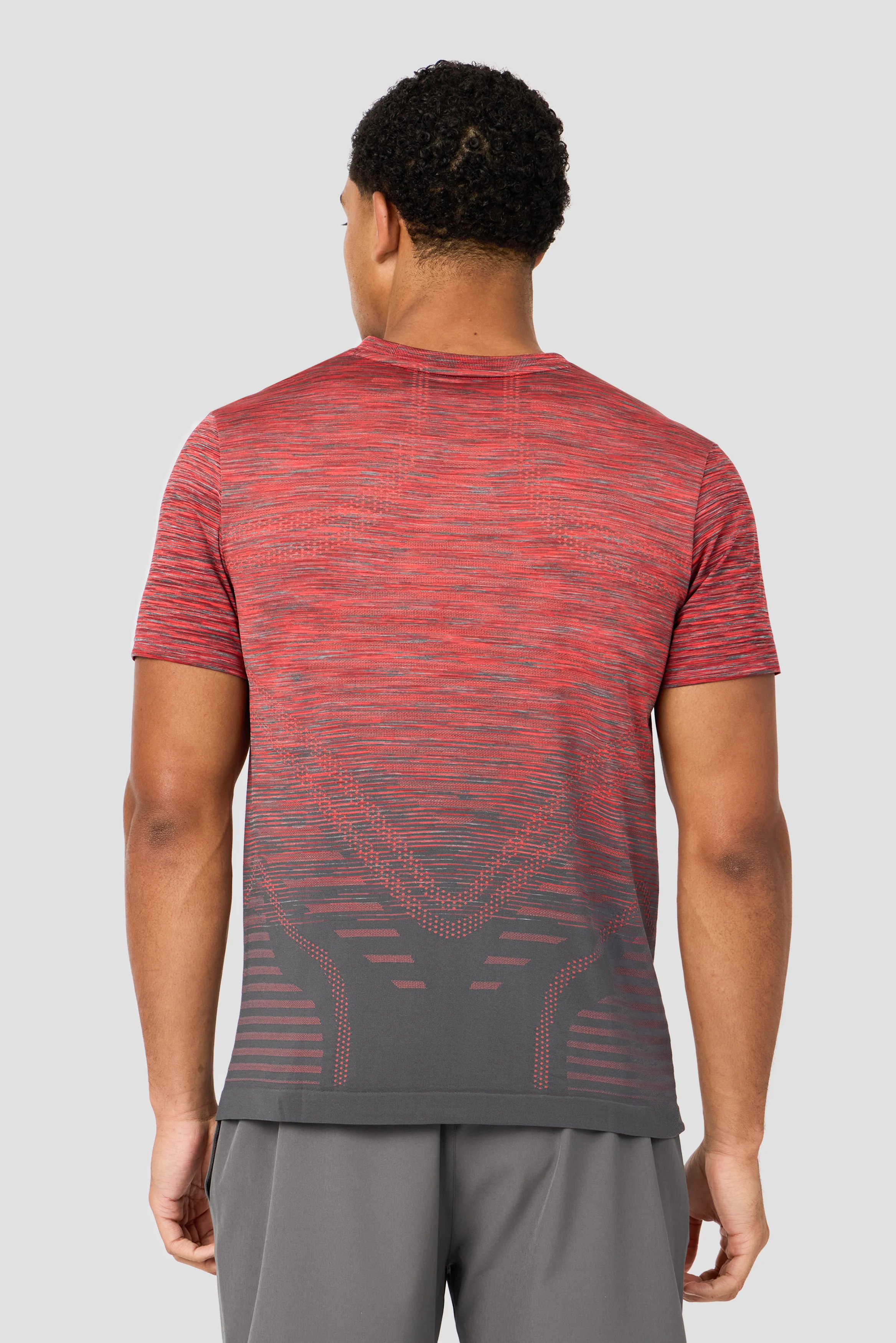 Vector Seamless T-Shirt - Tibetan Red/Turbulence/Dubarry - Image 2