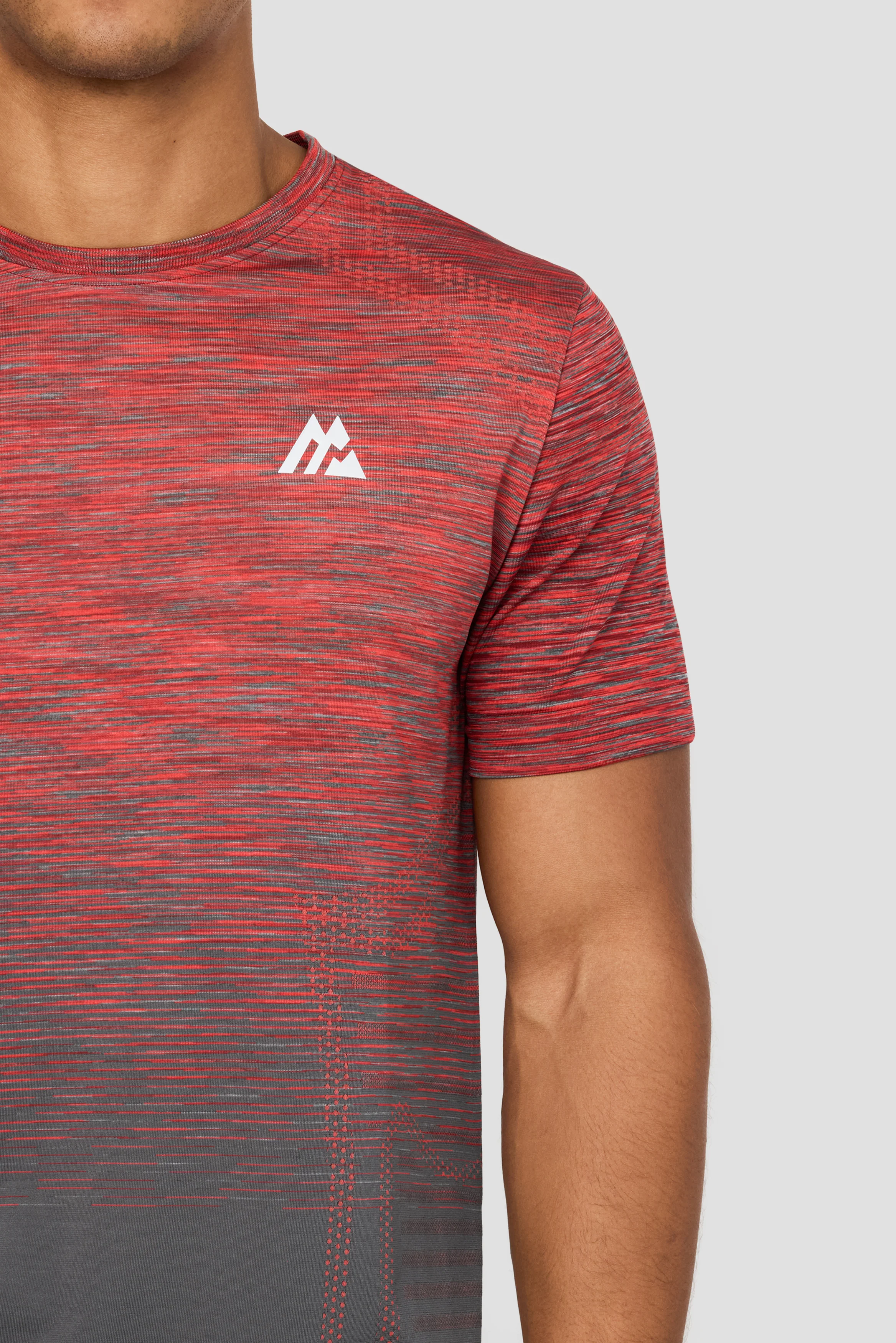 Vector Seamless T-Shirt - Tibetan Red/Turbulence/Dubarry - Image 3