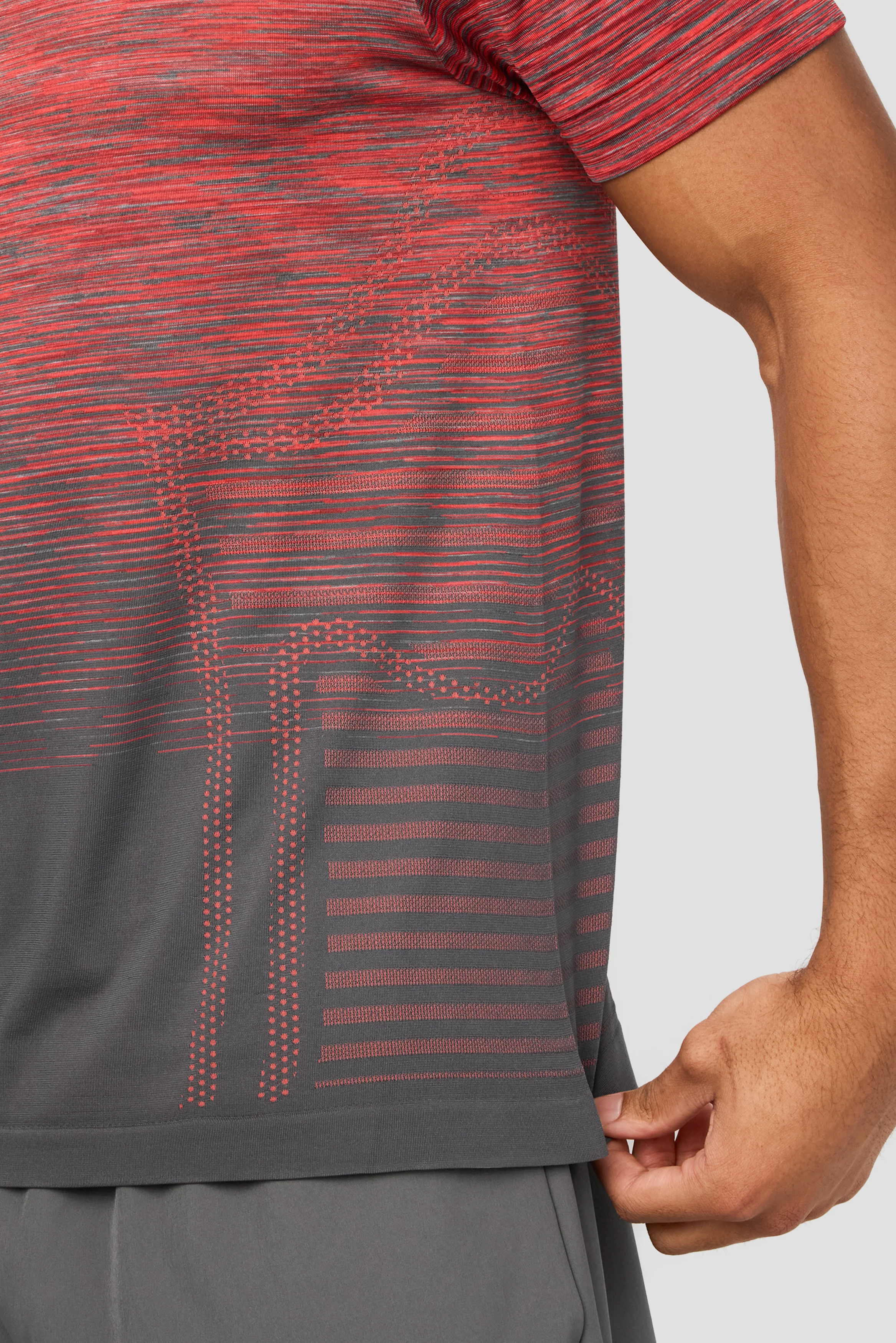 Vector Seamless T-Shirt - Tibetan Red/Turbulence/Dubarry - Image 4