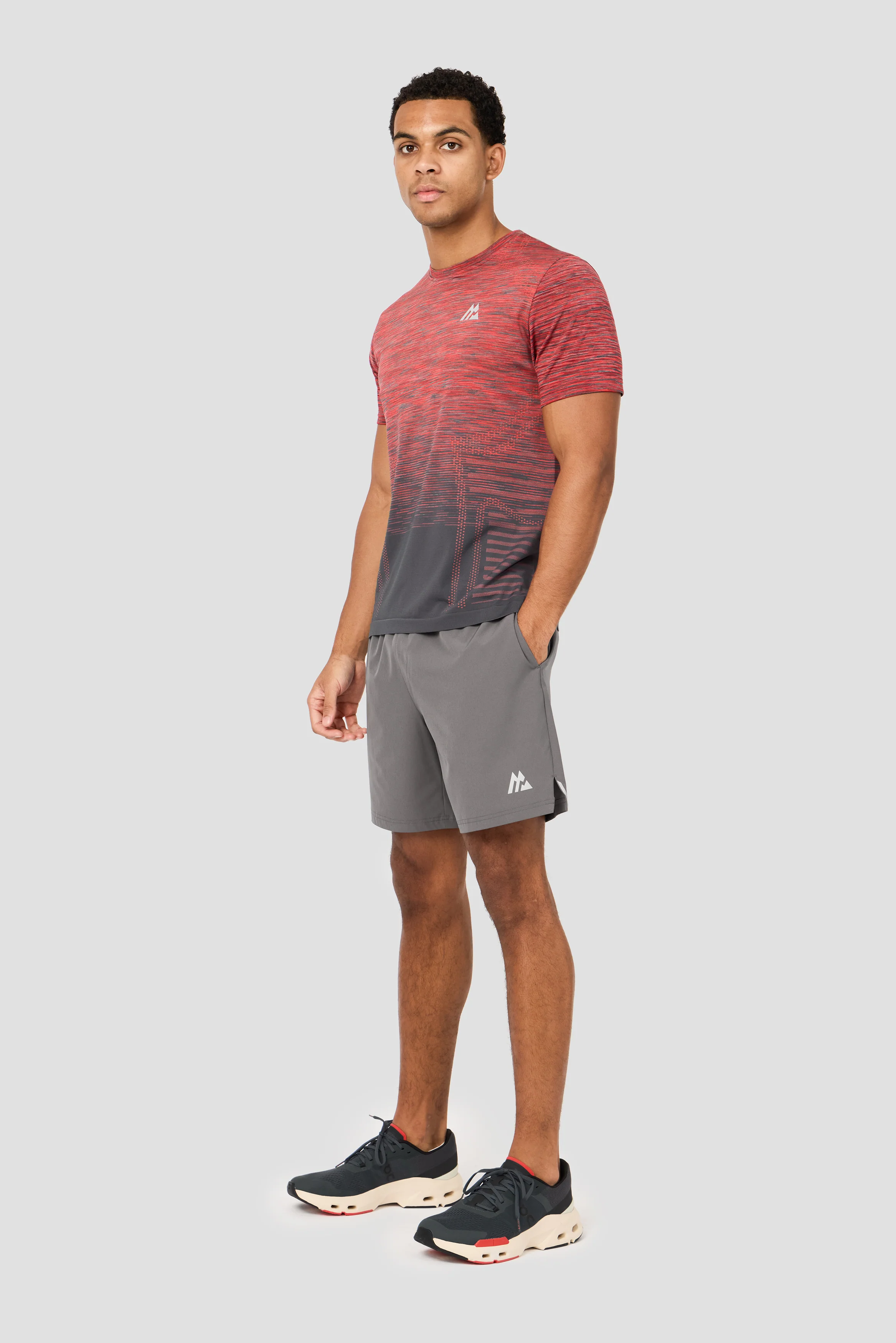 Vector Seamless T-Shirt - Tibetan Red/Turbulence/Dubarry - Image 5
