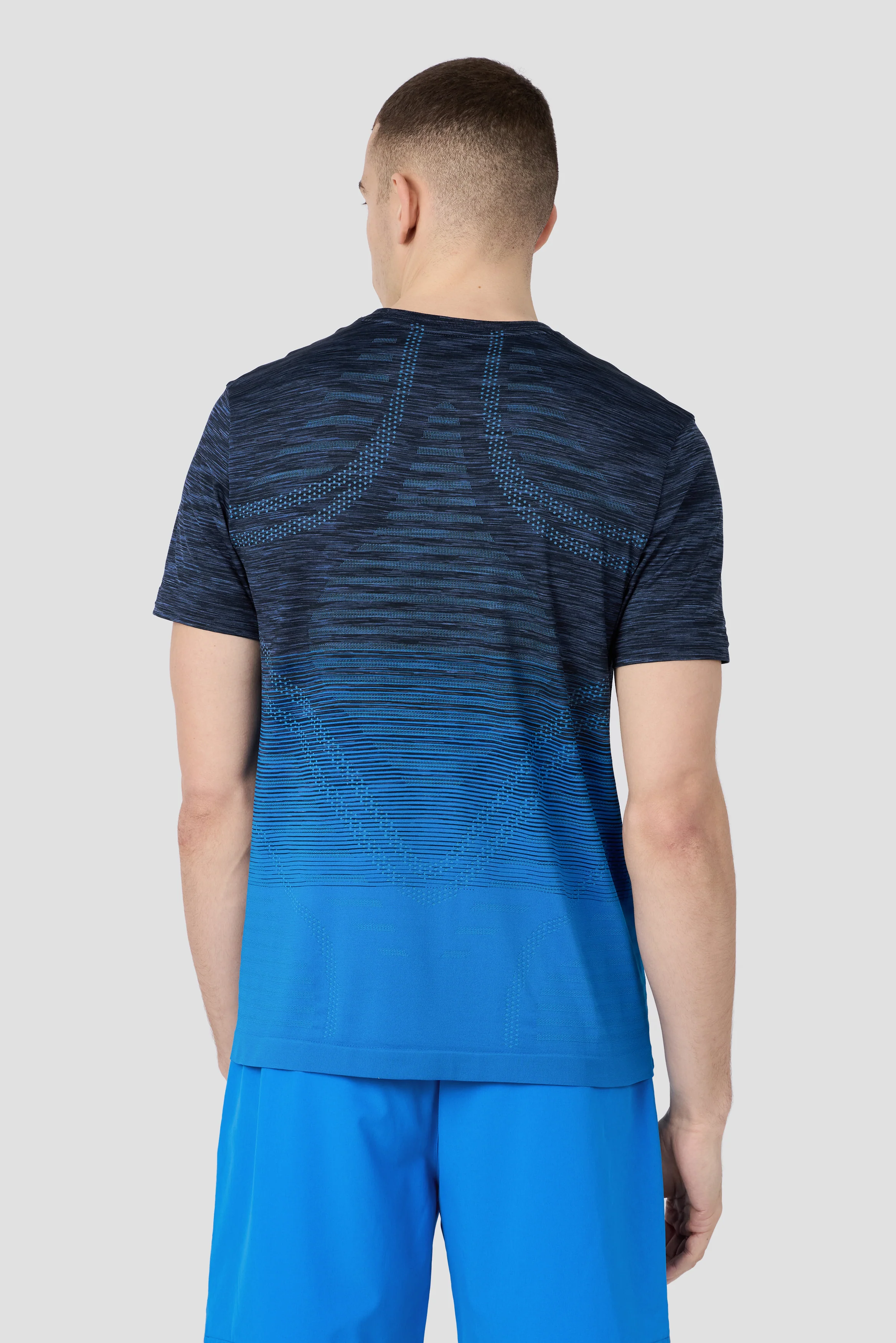 Vector Seamless T-Shirt - Navy/Bondi - Image 2